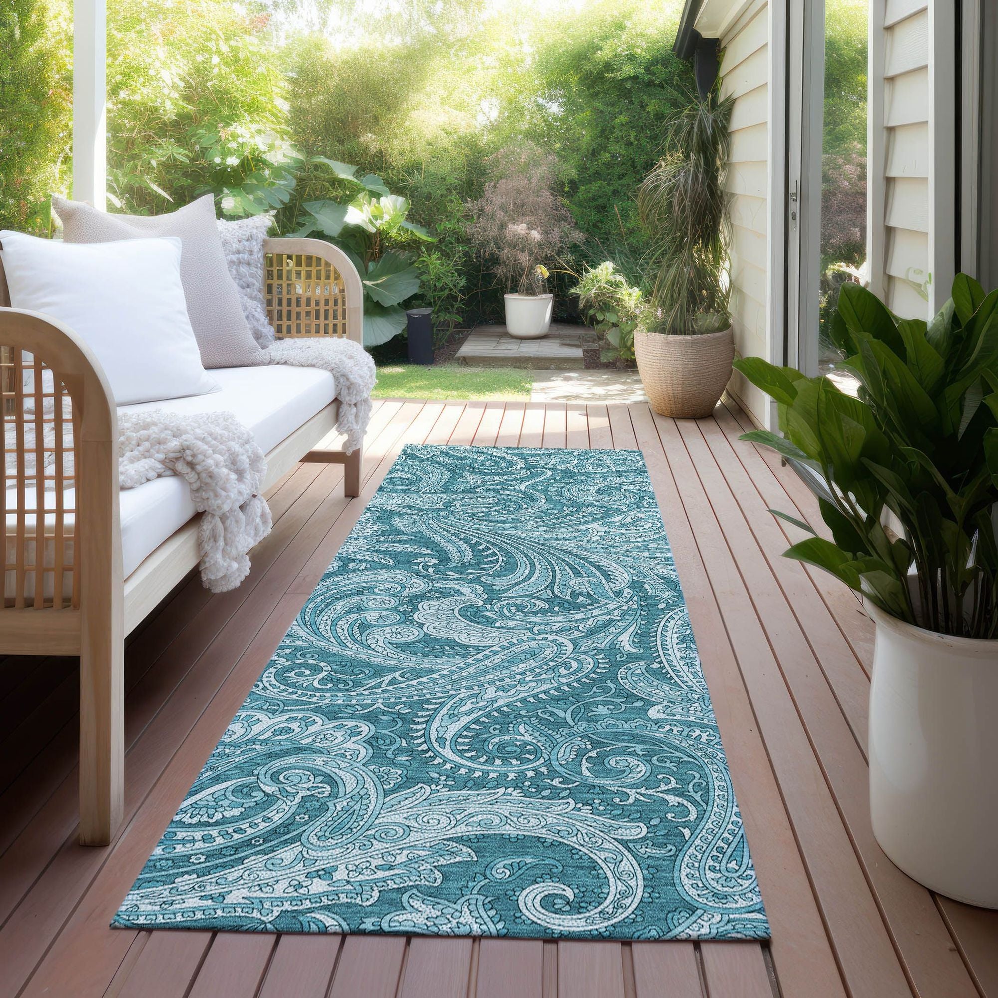 Machine Made ACN654 Turquoise Teal Rugs #color_turquoise teal