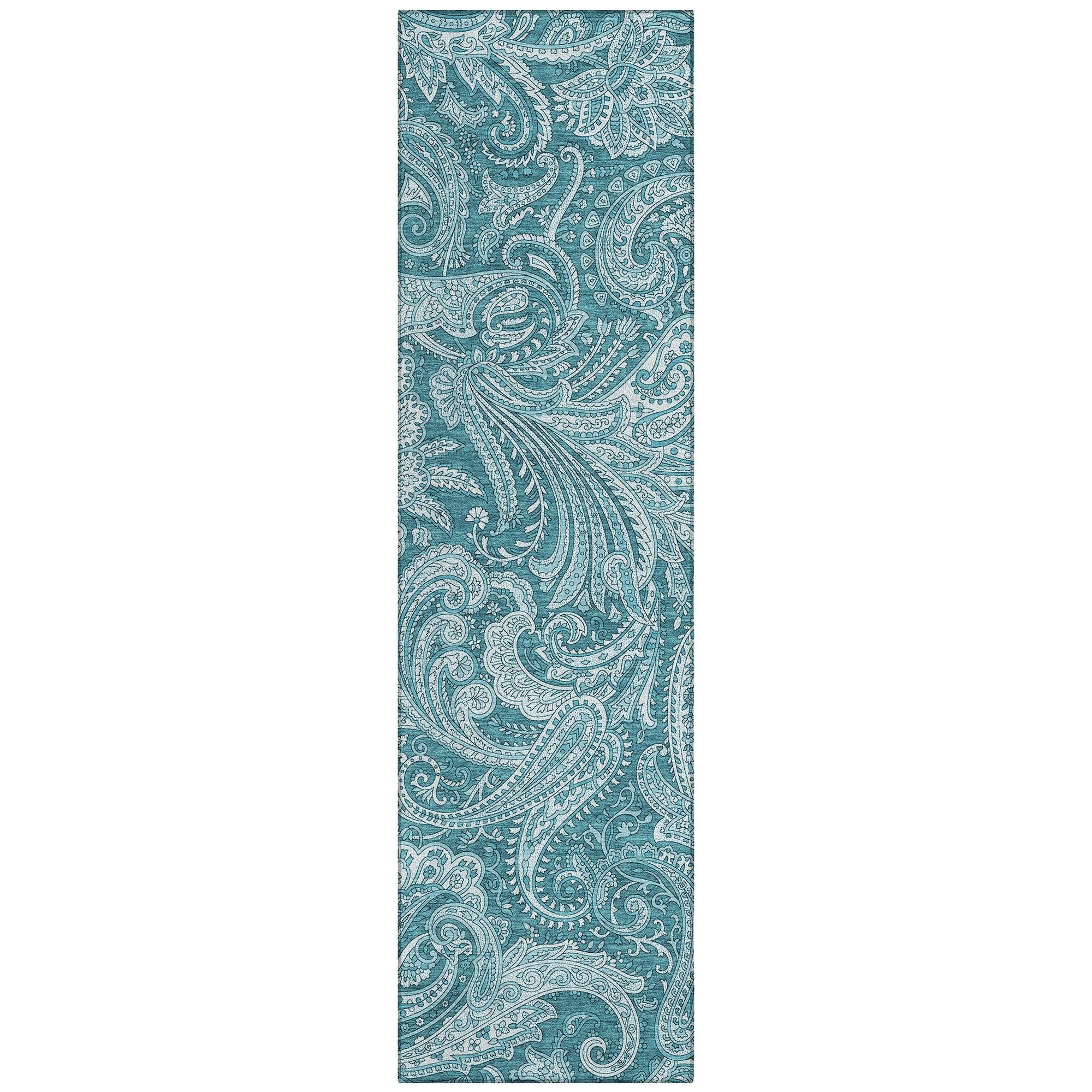 Machine Made ACN654 Turquoise Teal Rugs #color_turquoise teal