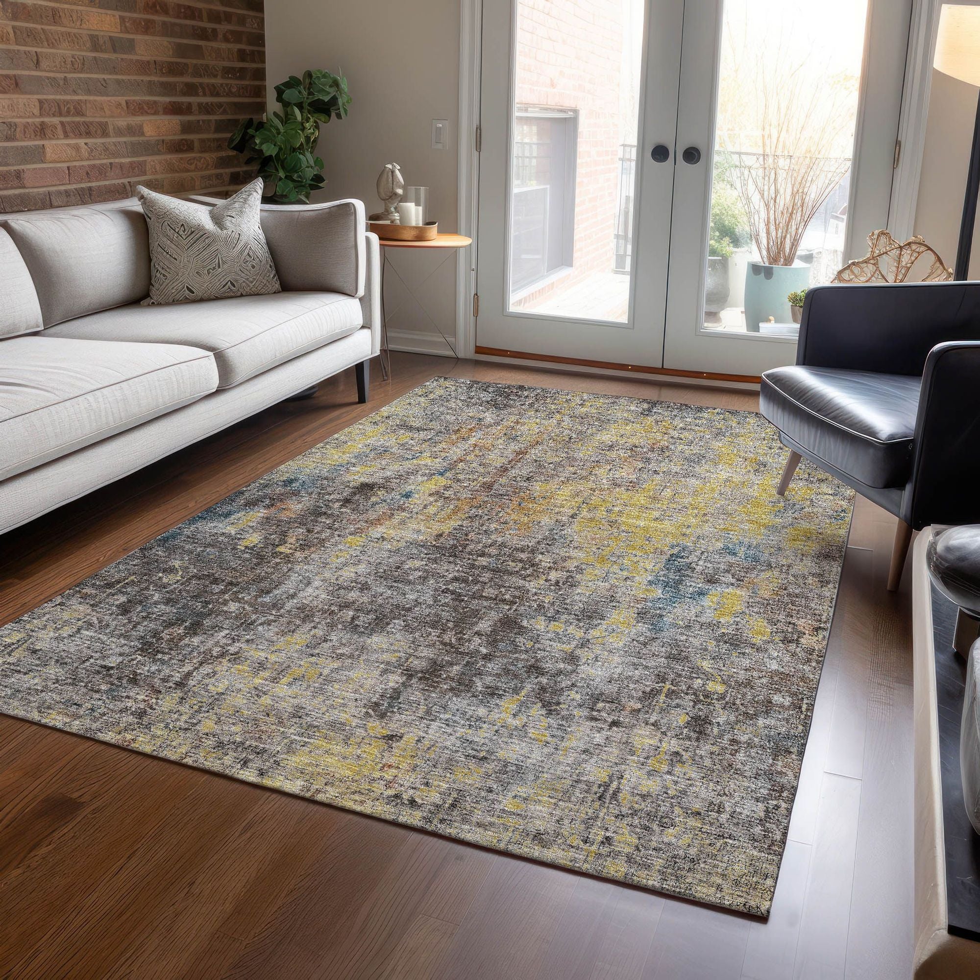 Machine Made ACN655 Mocha Brown Rugs #color_mocha brown