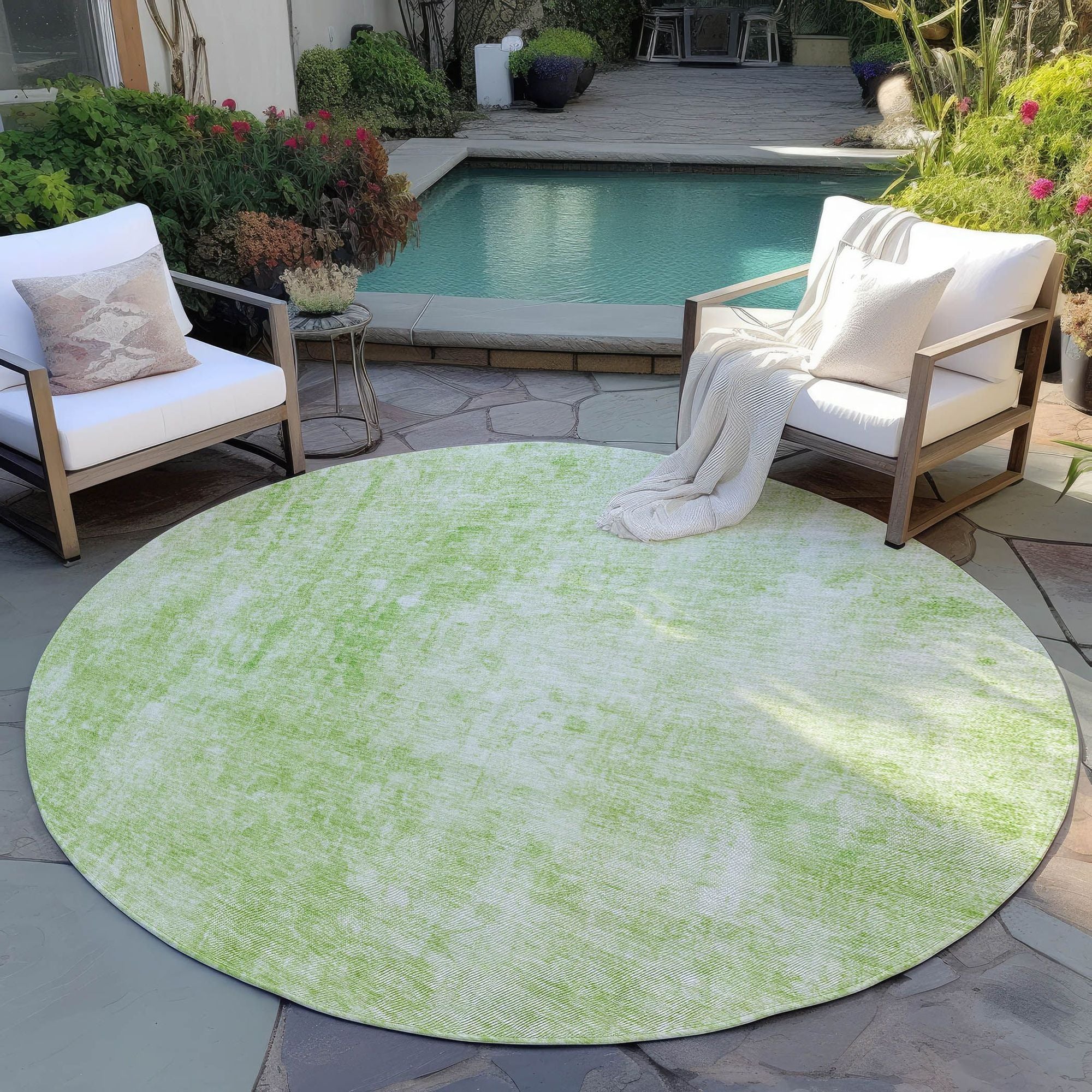 Machine Made ACN656 Aloe Green Rugs #color_aloe green