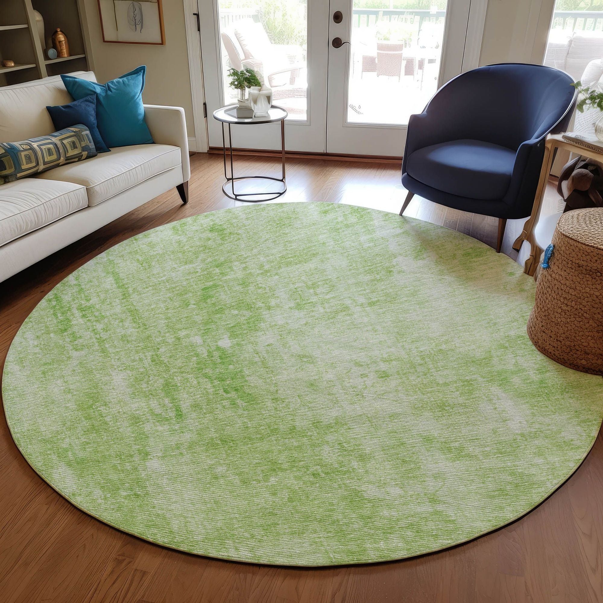 Machine Made ACN656 Aloe Green Rugs #color_aloe green