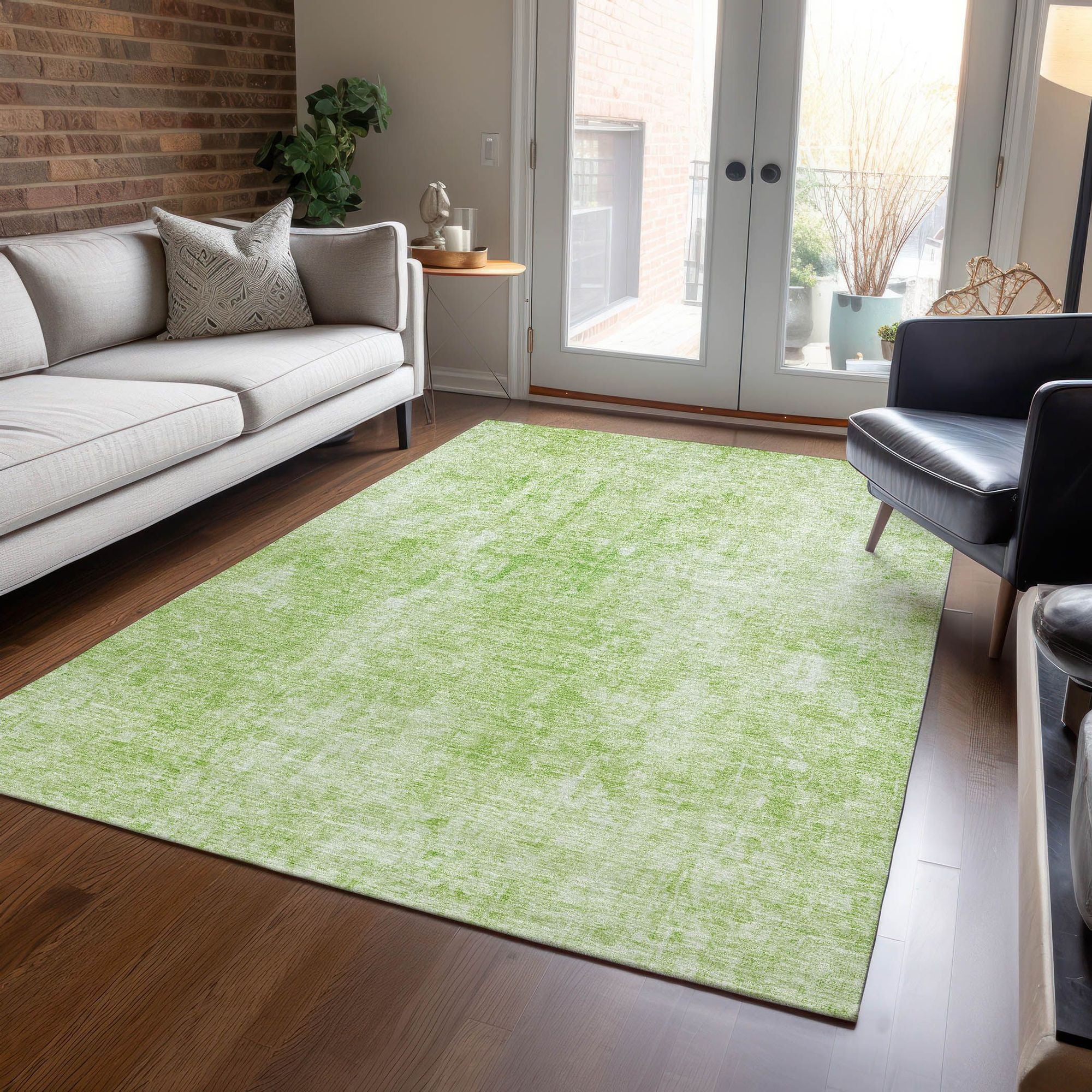 Machine Made ACN656 Aloe Green Rugs #color_aloe green