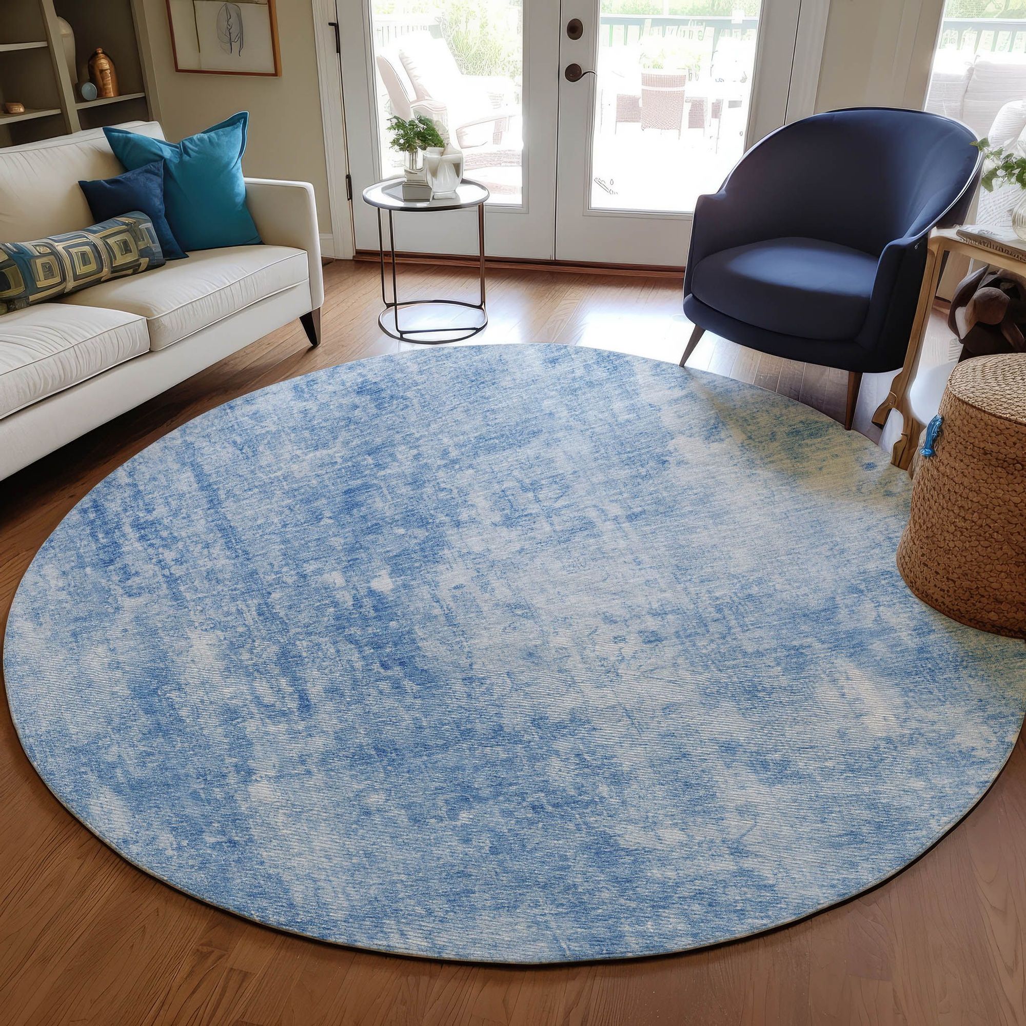 Machine Made ACN656 Blue  Rugs #color_blue 