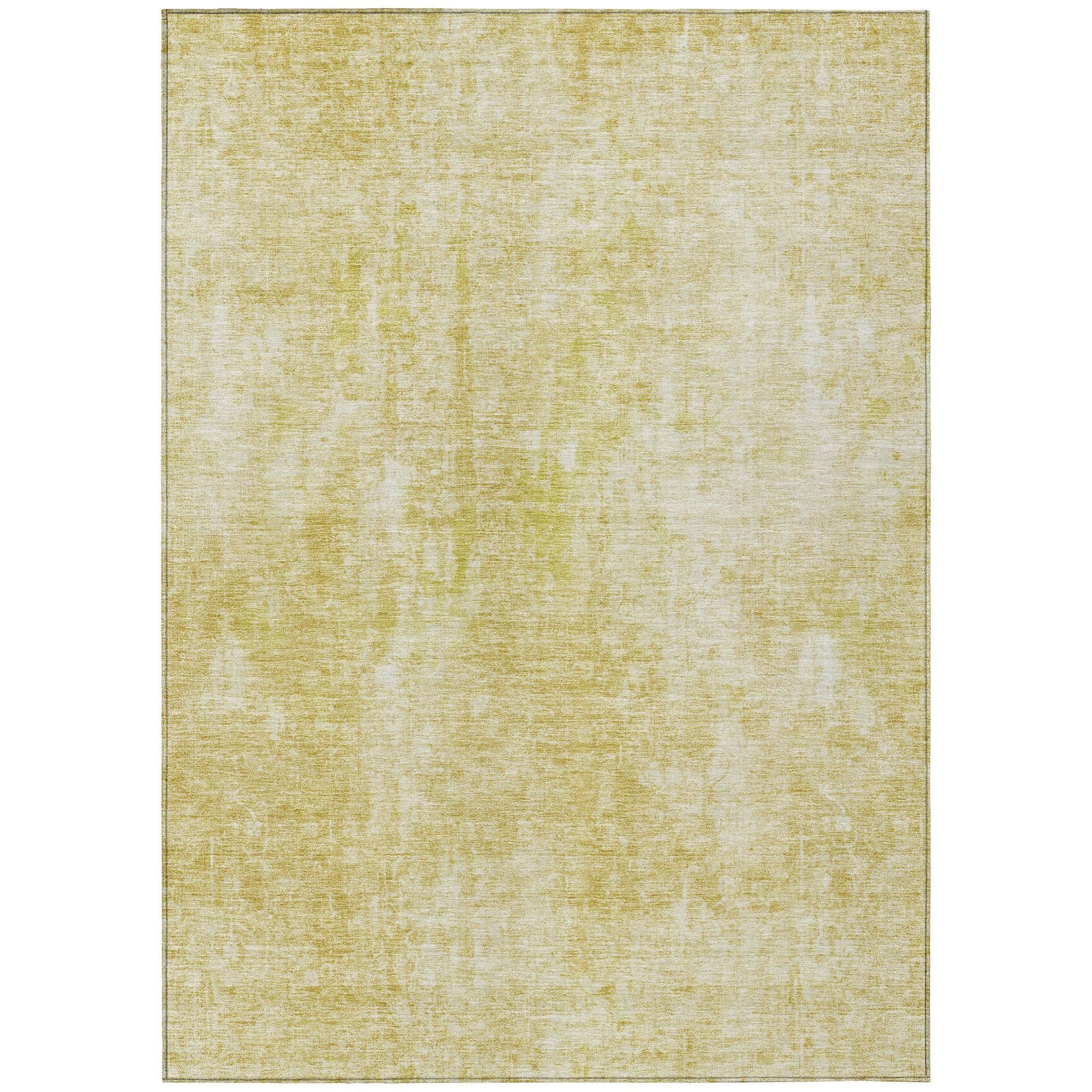 Machine Made ACN656 Gold  Rugs #color_gold 