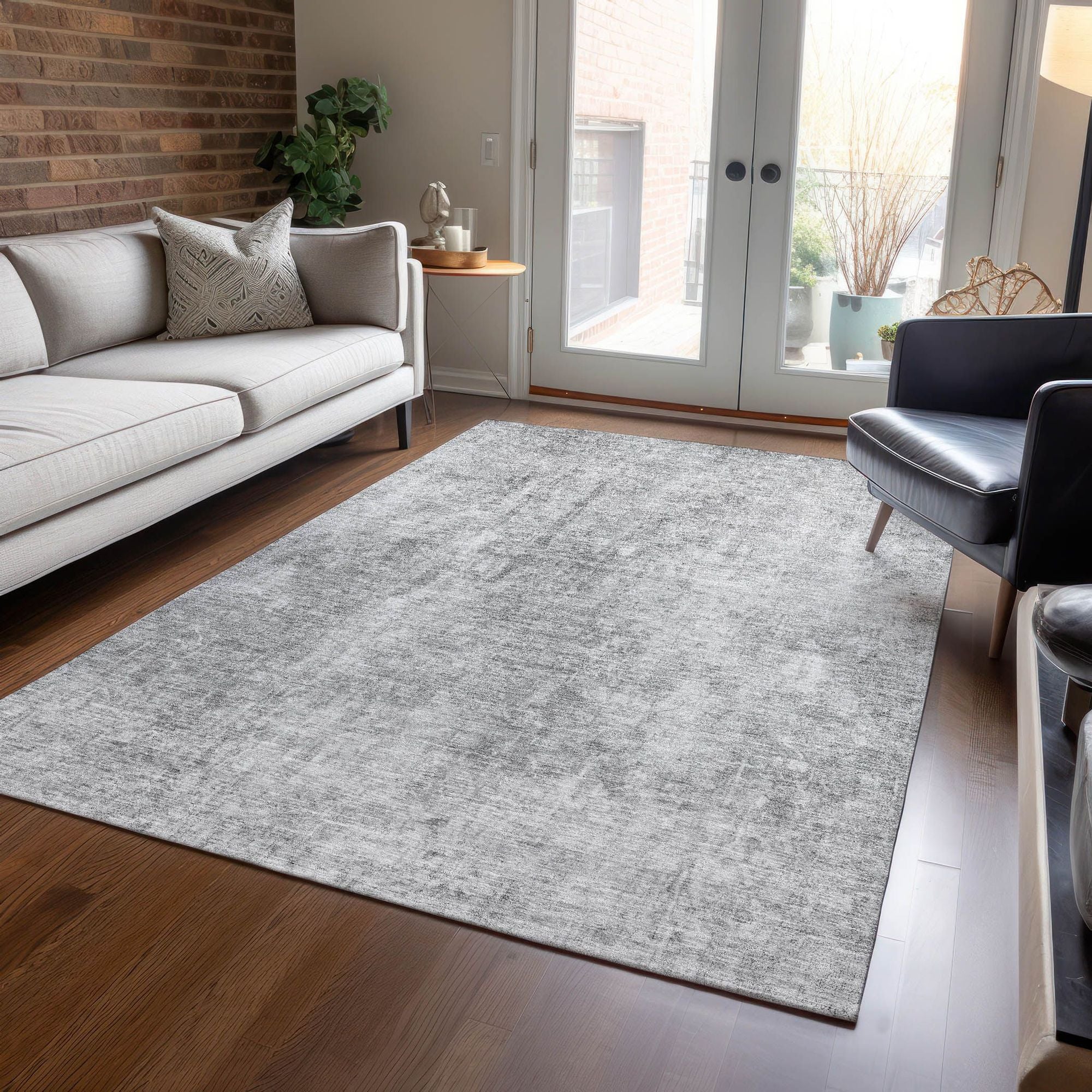 Machine Made ACN656 Gray  Rugs #color_gray 