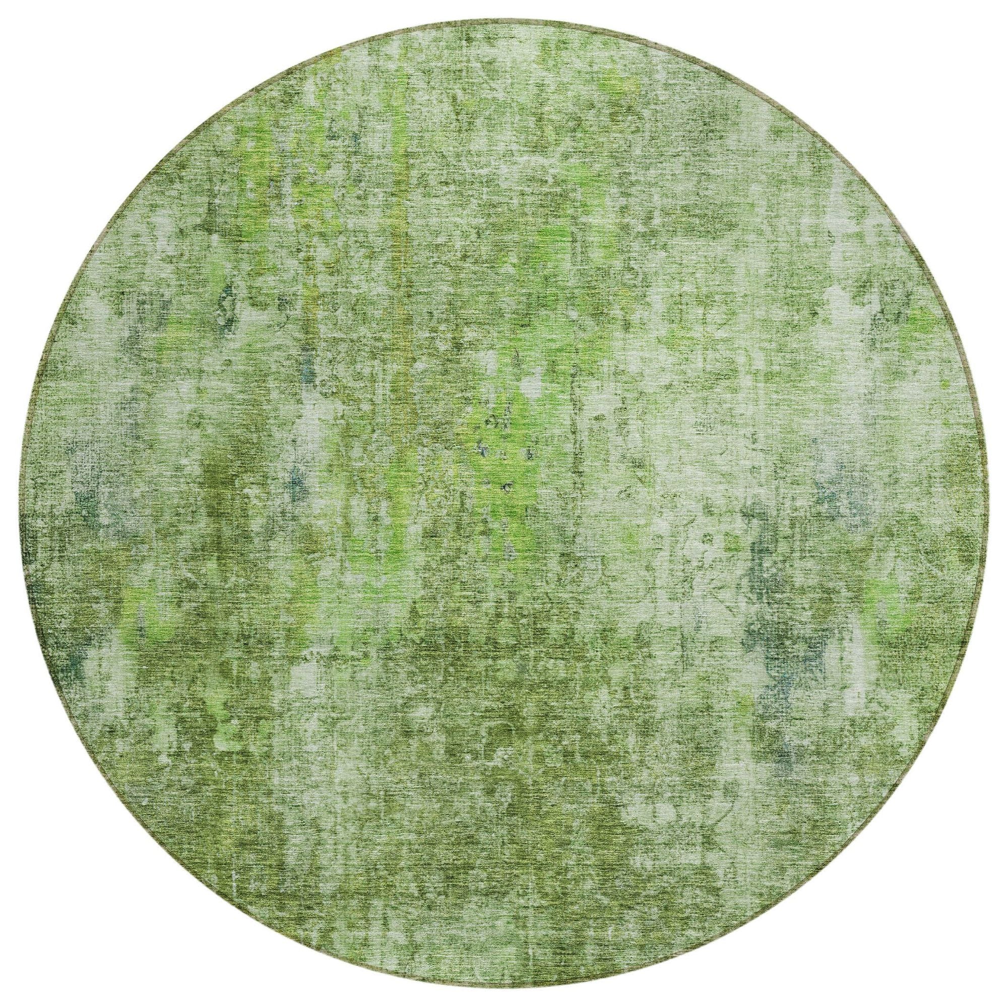 Machine Made ACN656 Olive Green Rugs #color_olive green