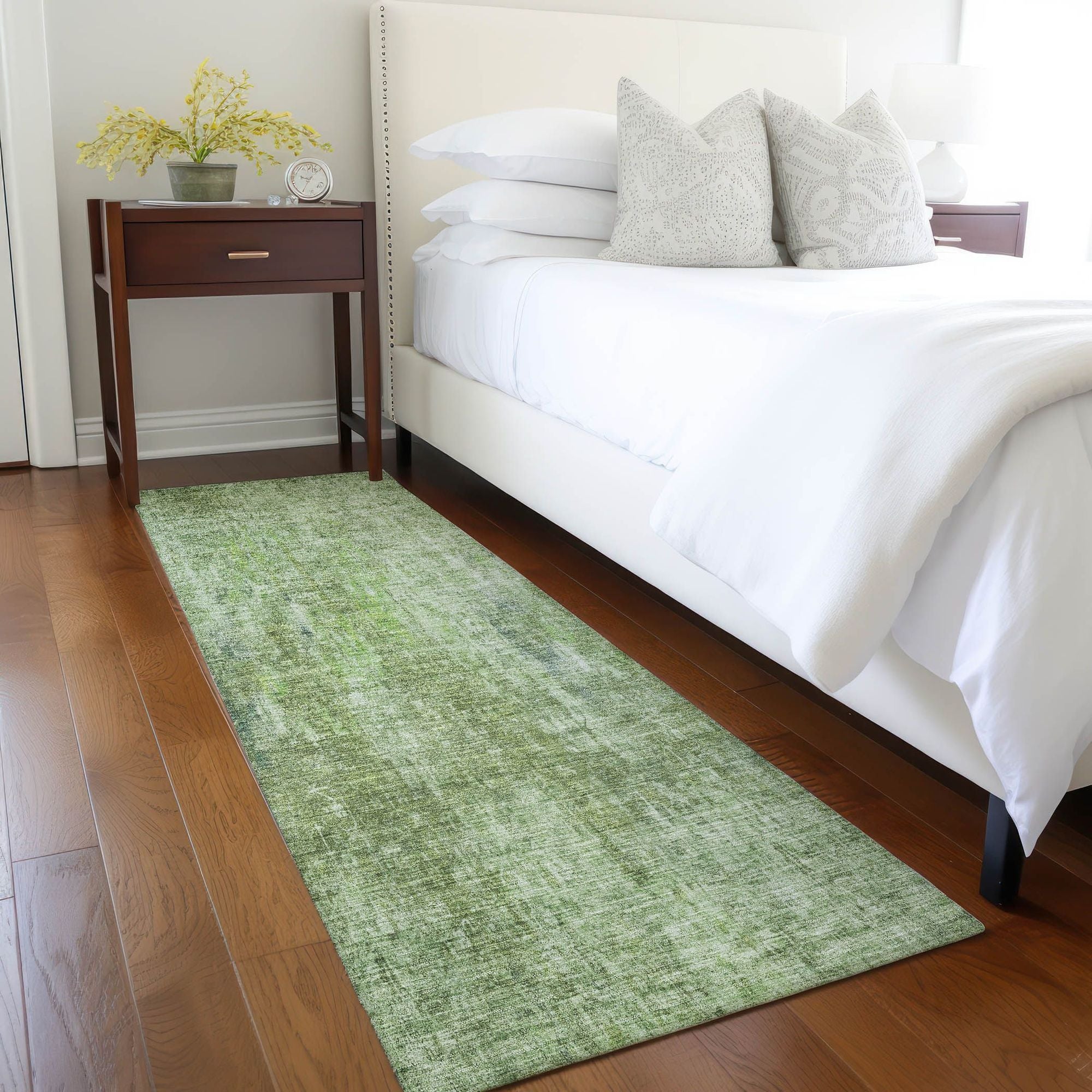 Machine Made ACN656 Olive Green Rugs #color_olive green