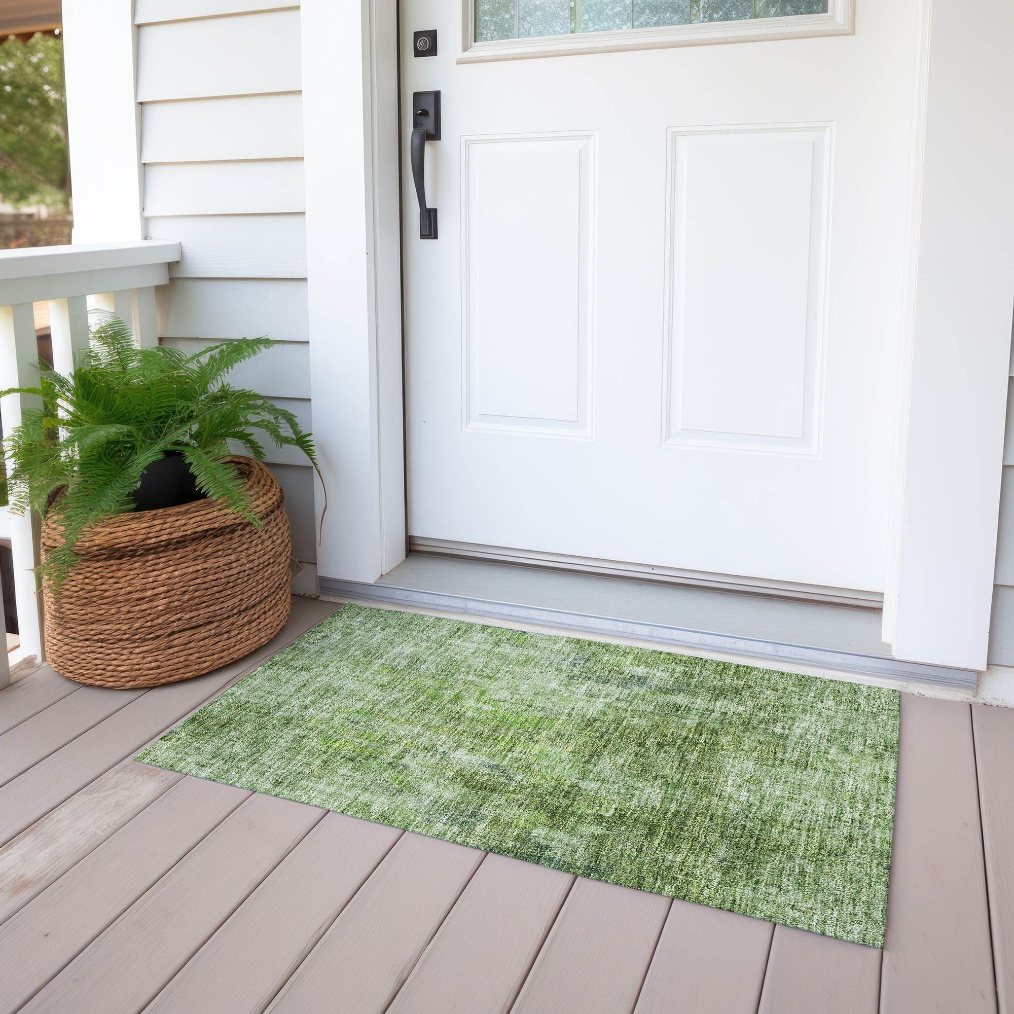 Machine Made ACN656 Olive Green Rugs #color_olive green