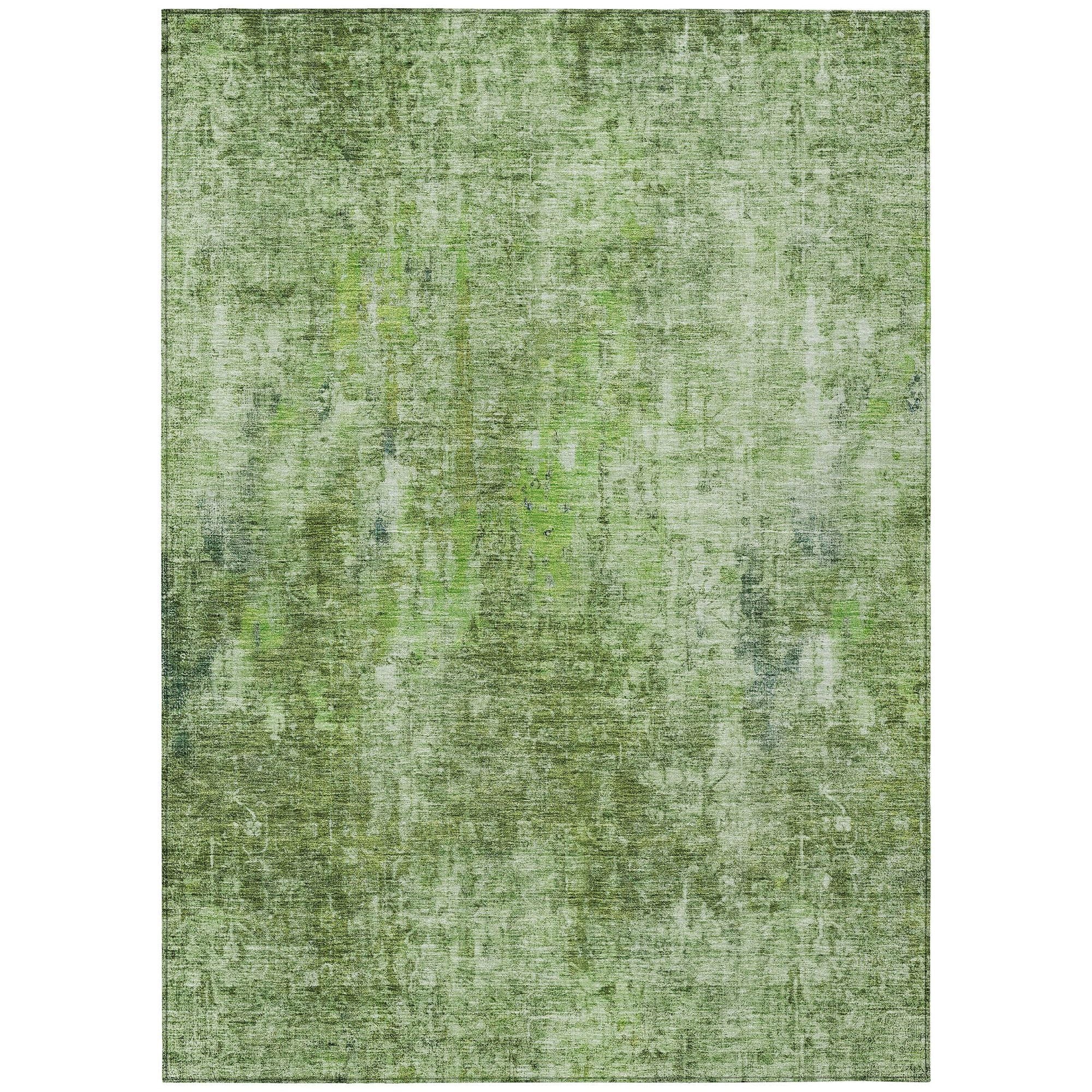 Machine Made ACN656 Olive Green Rugs #color_olive green