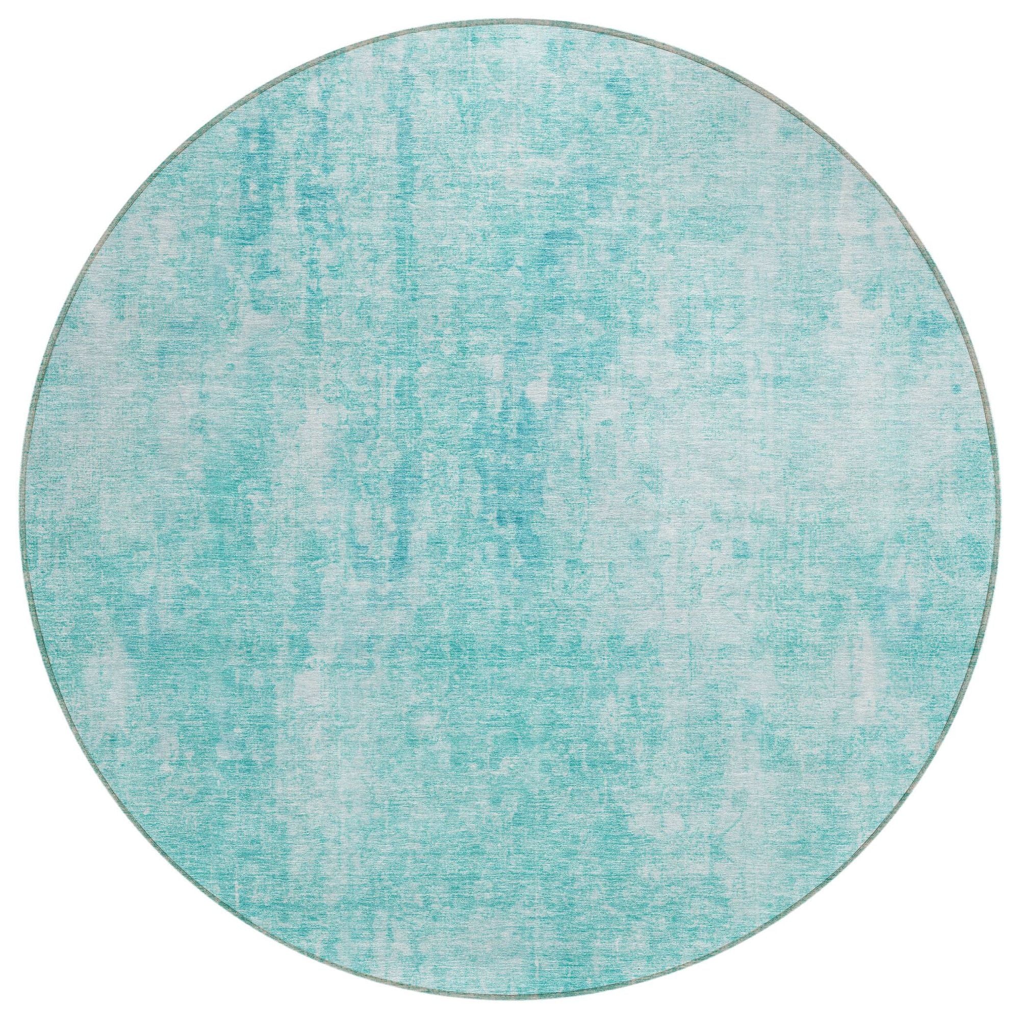 Machine Made ACN656 Teal  Rugs #color_teal 