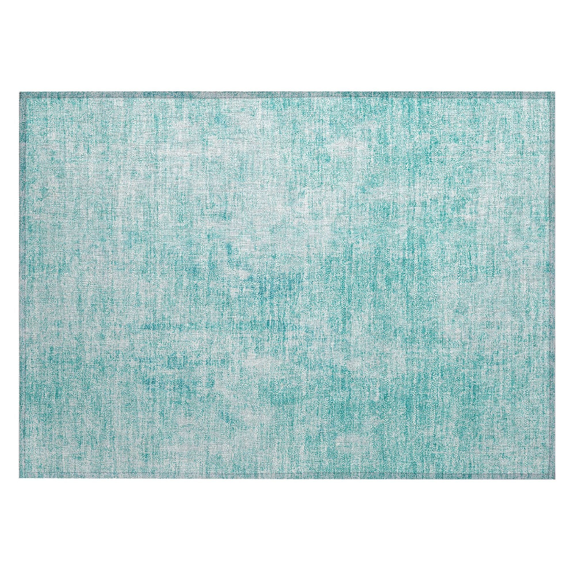 Machine Made ACN656 Teal  Rugs #color_teal 