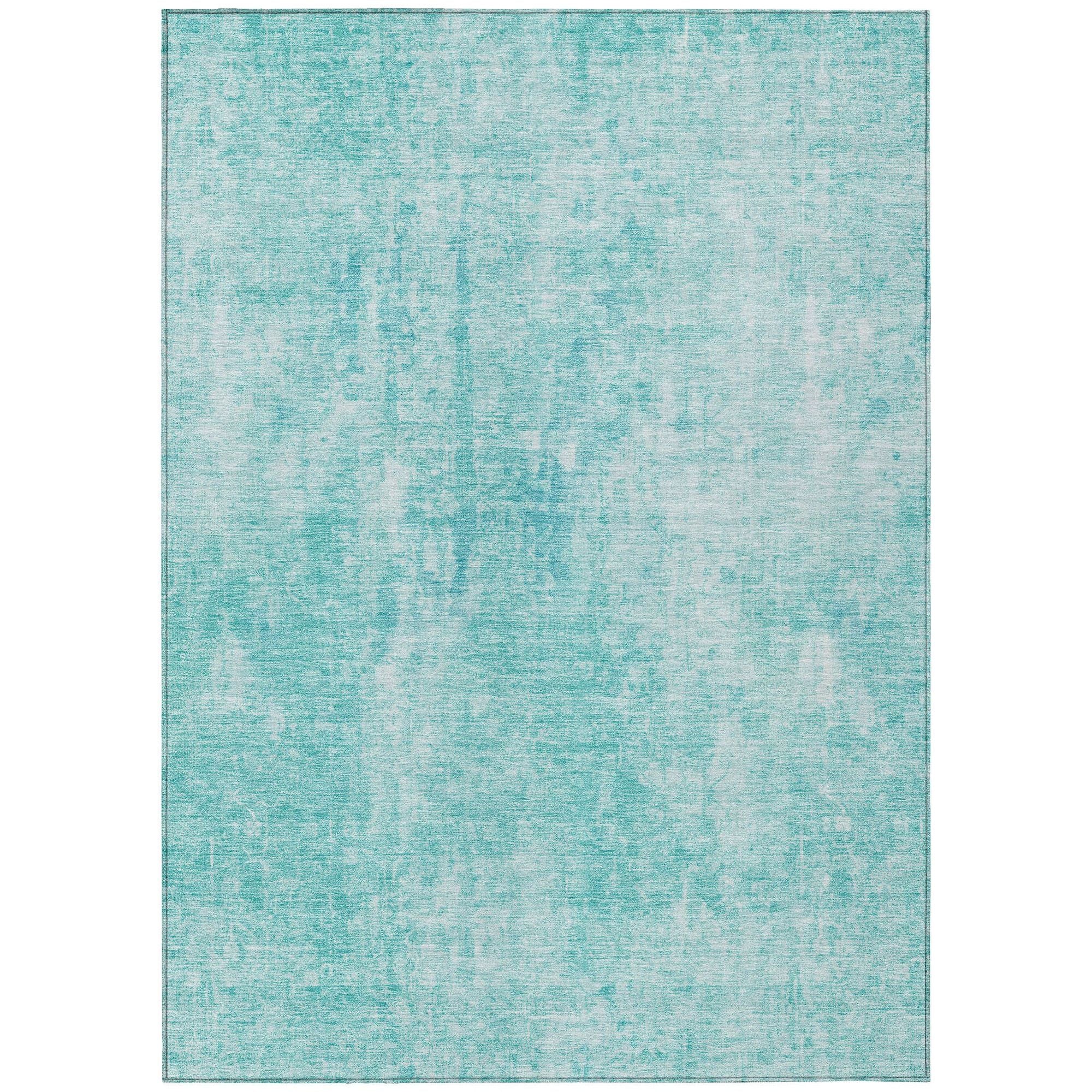 Machine Made ACN656 Teal  Rugs #color_teal 