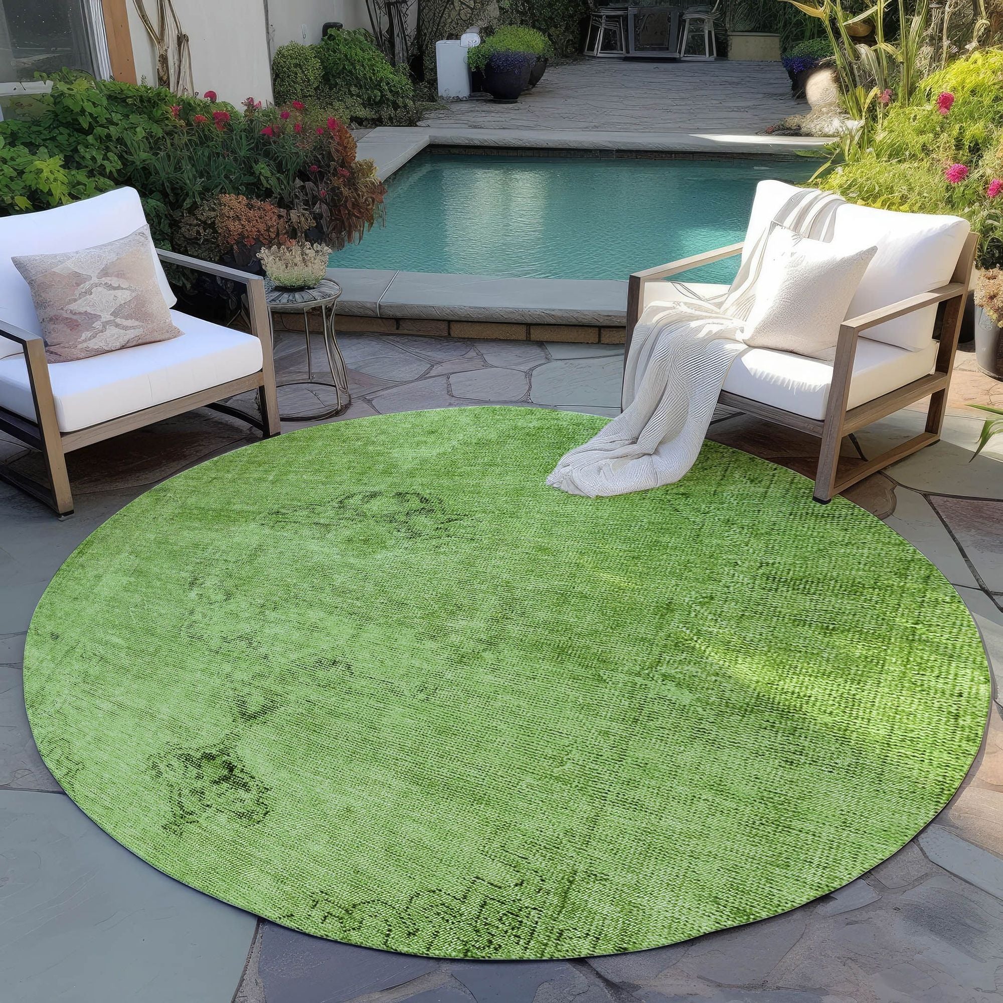 Machine Made ACN658 Aloe Green Rugs #color_aloe green