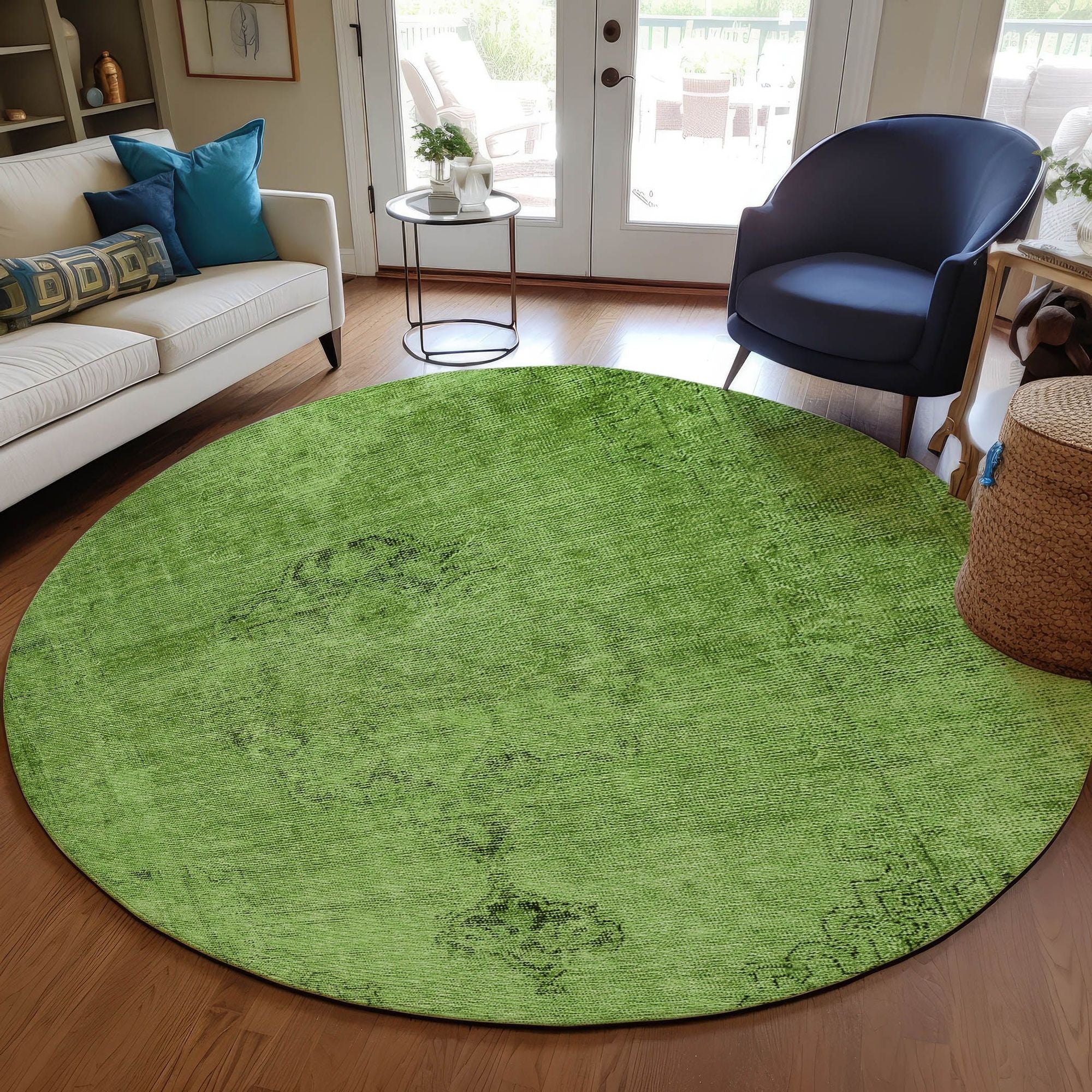 Machine Made ACN658 Aloe Green Rugs #color_aloe green