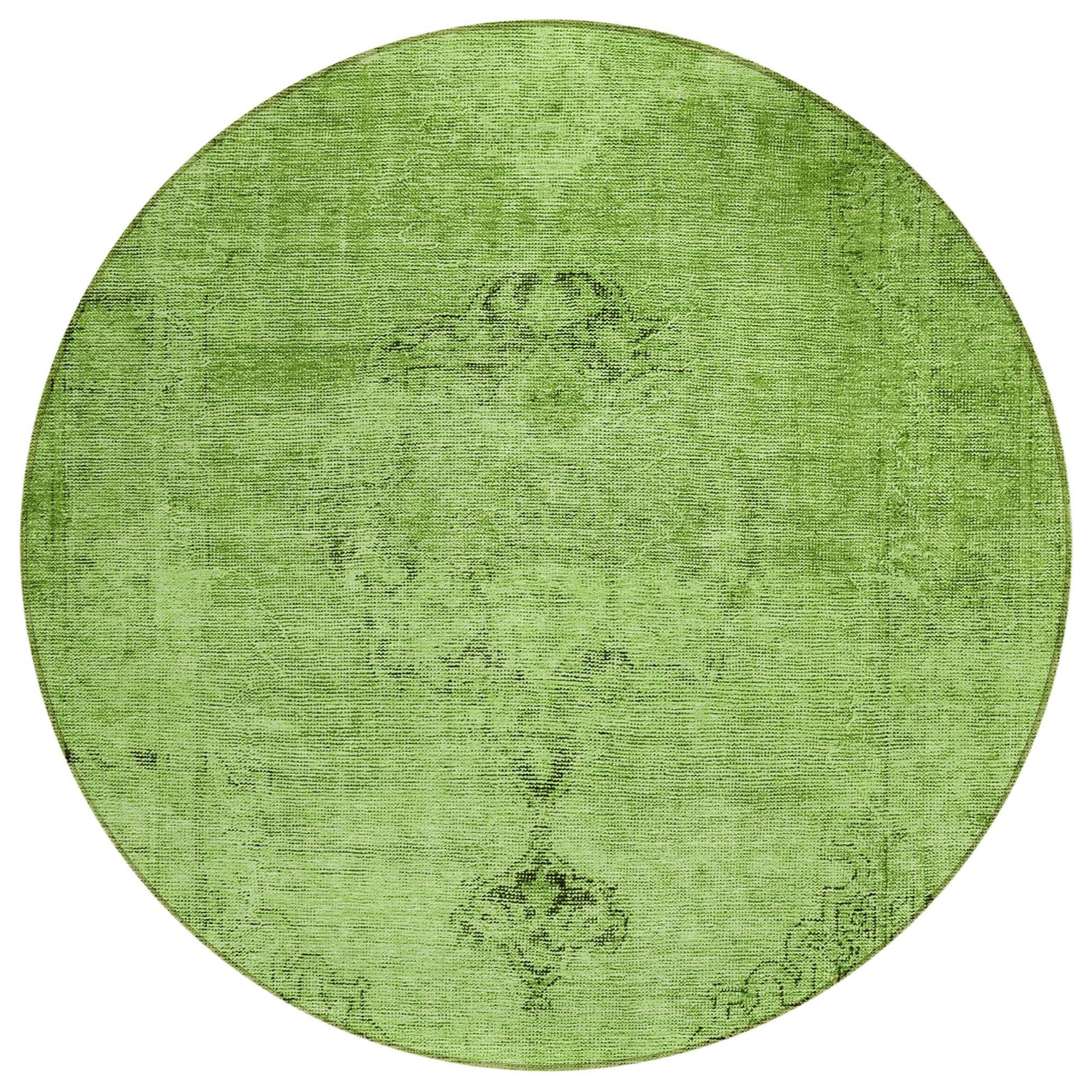 Machine Made ACN658 Aloe Green Rugs #color_aloe green