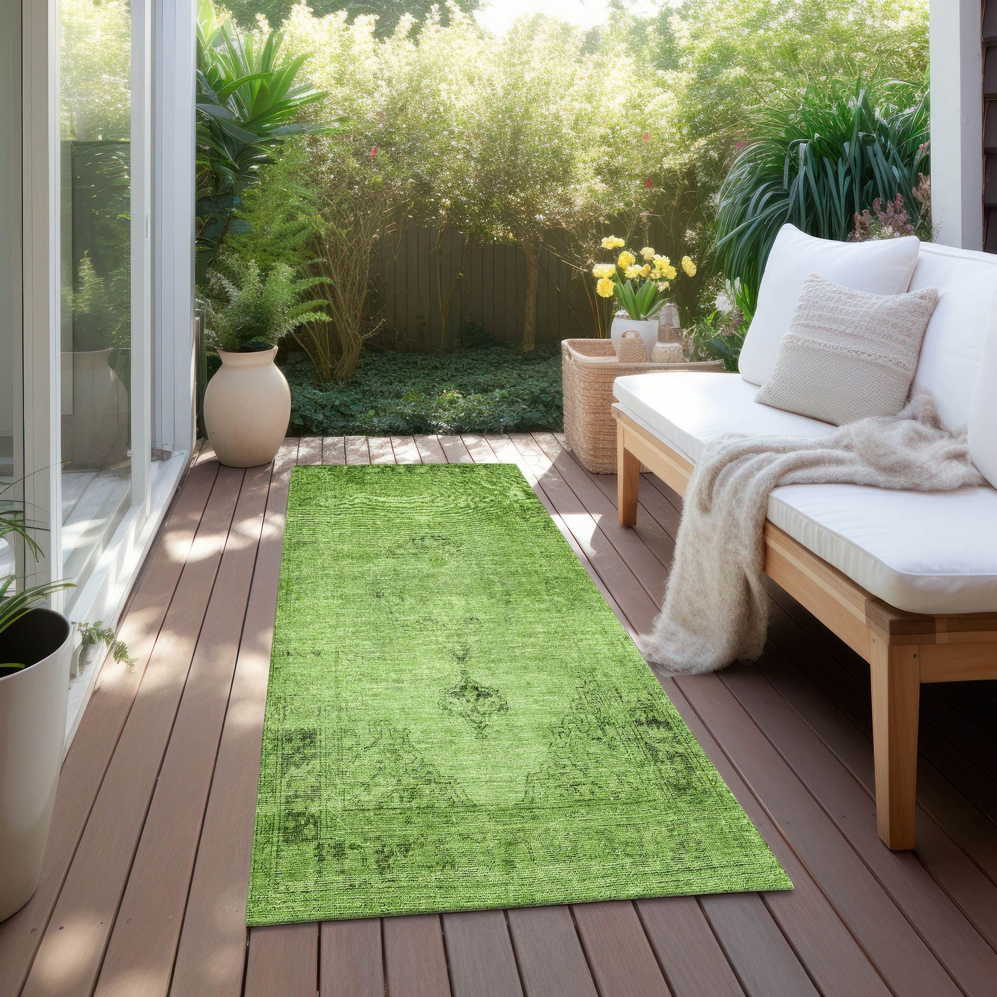 Machine Made ACN658 Aloe Green Rugs #color_aloe green