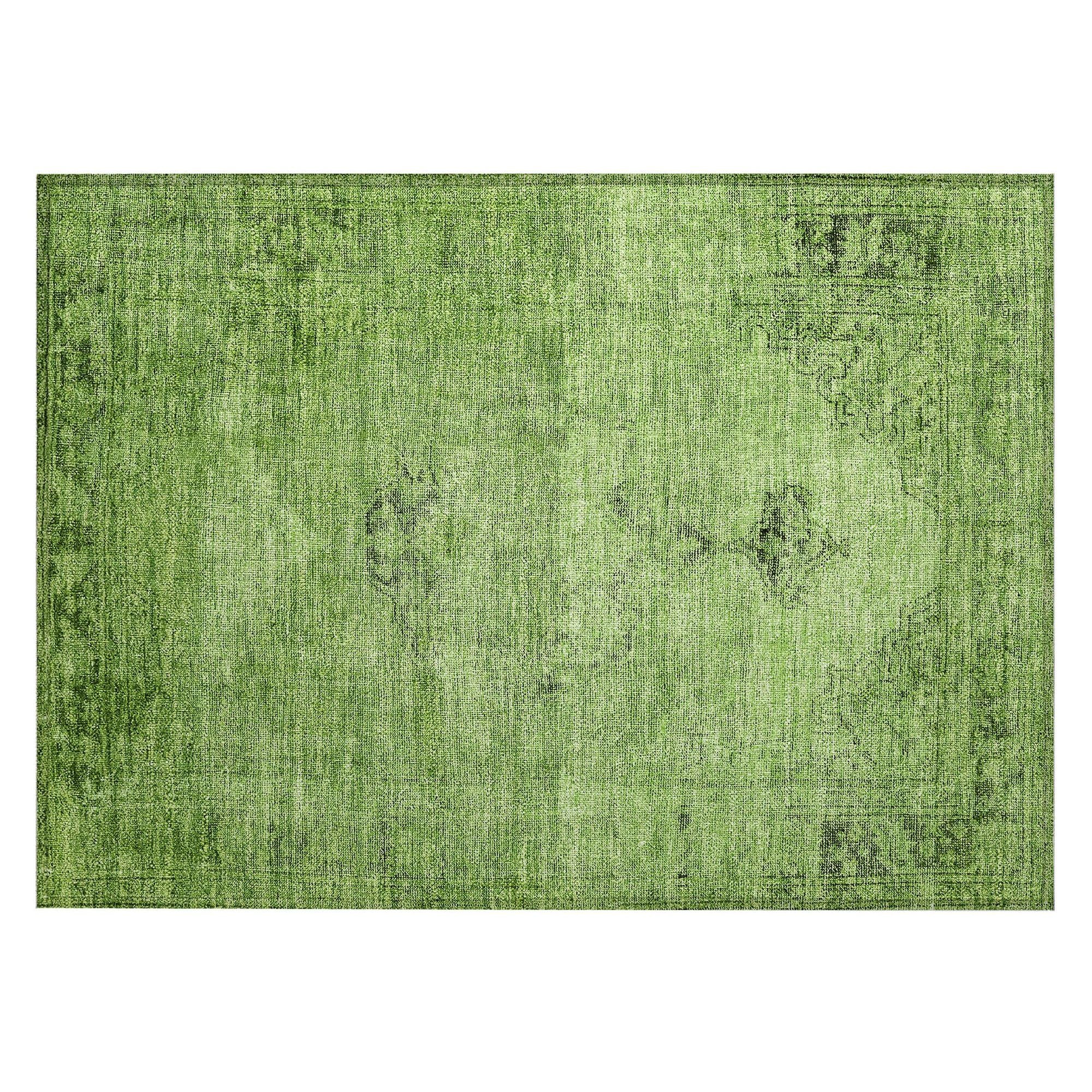 Machine Made ACN658 Aloe Green Rugs #color_aloe green