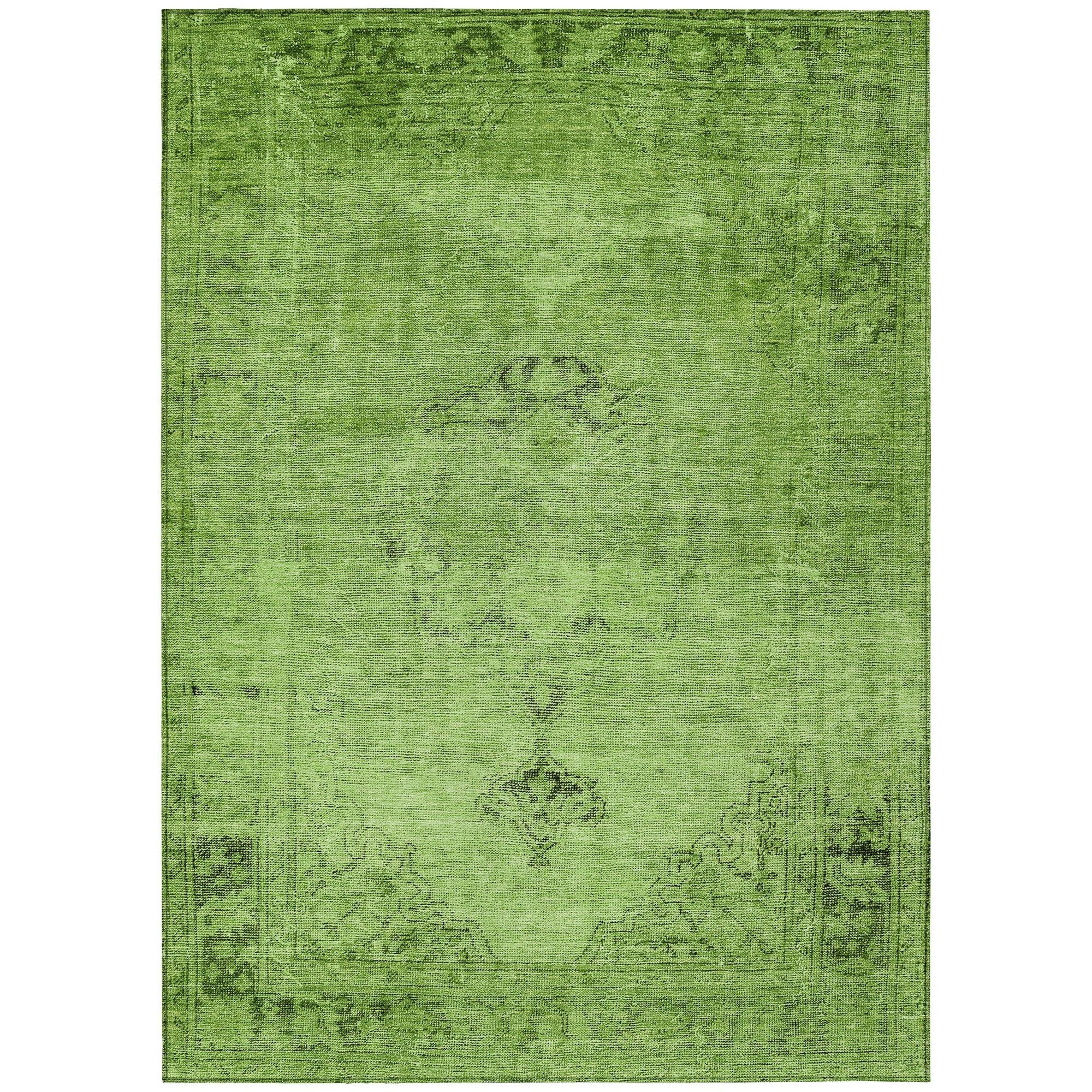 Machine Made ACN658 Aloe Green Rugs #color_aloe green