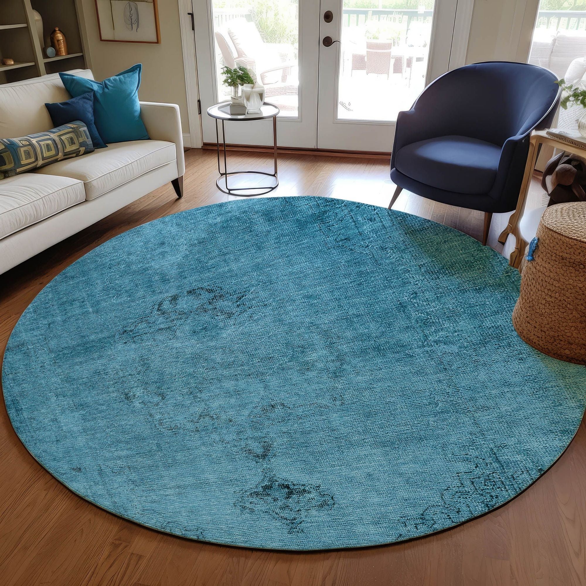 Machine Made ACN658 Blue  Rugs #color_blue 