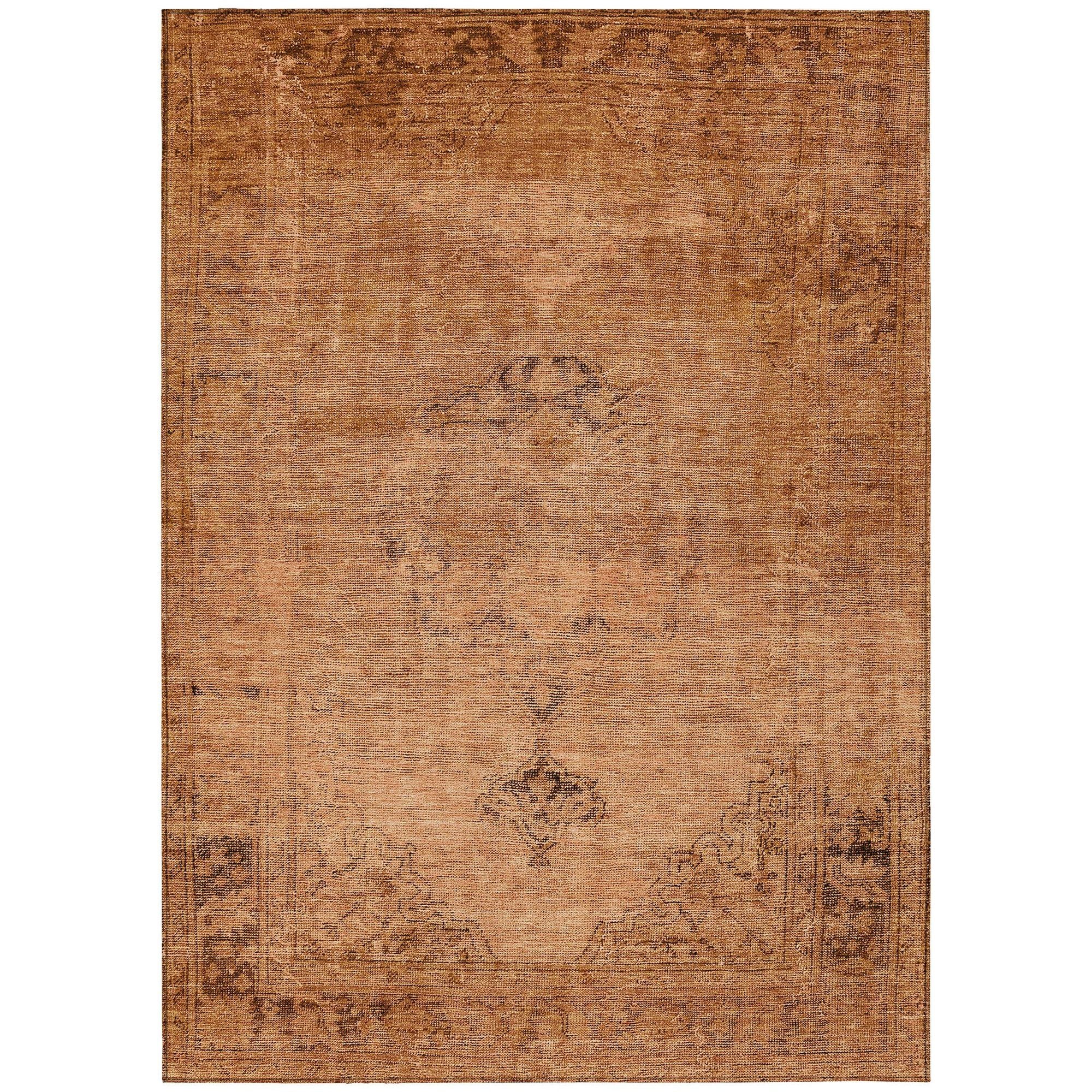 Machine Made ACN658 Copper Orange Rugs #color_copper orange