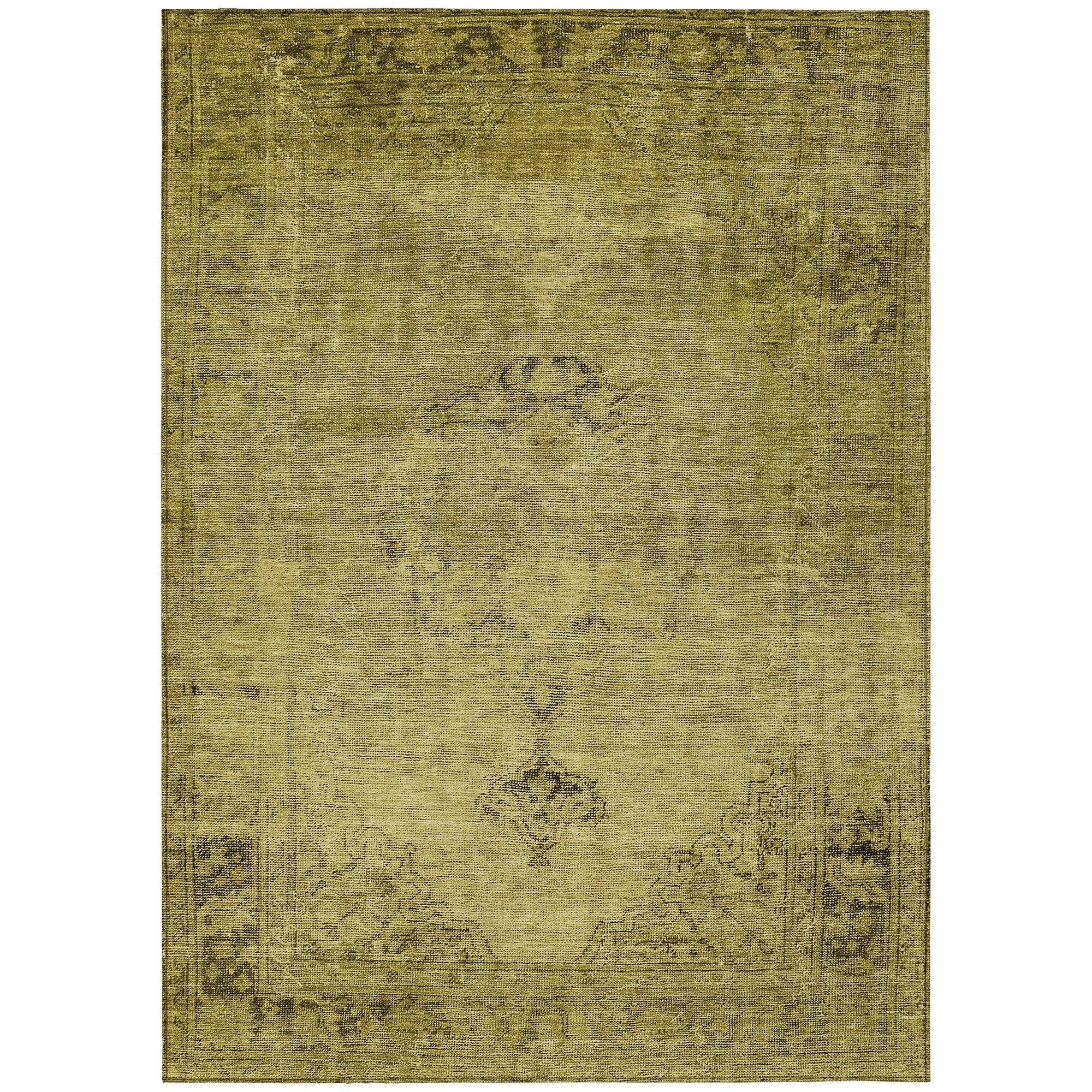 Machine Made ACN658 Gold  Rugs #color_gold 