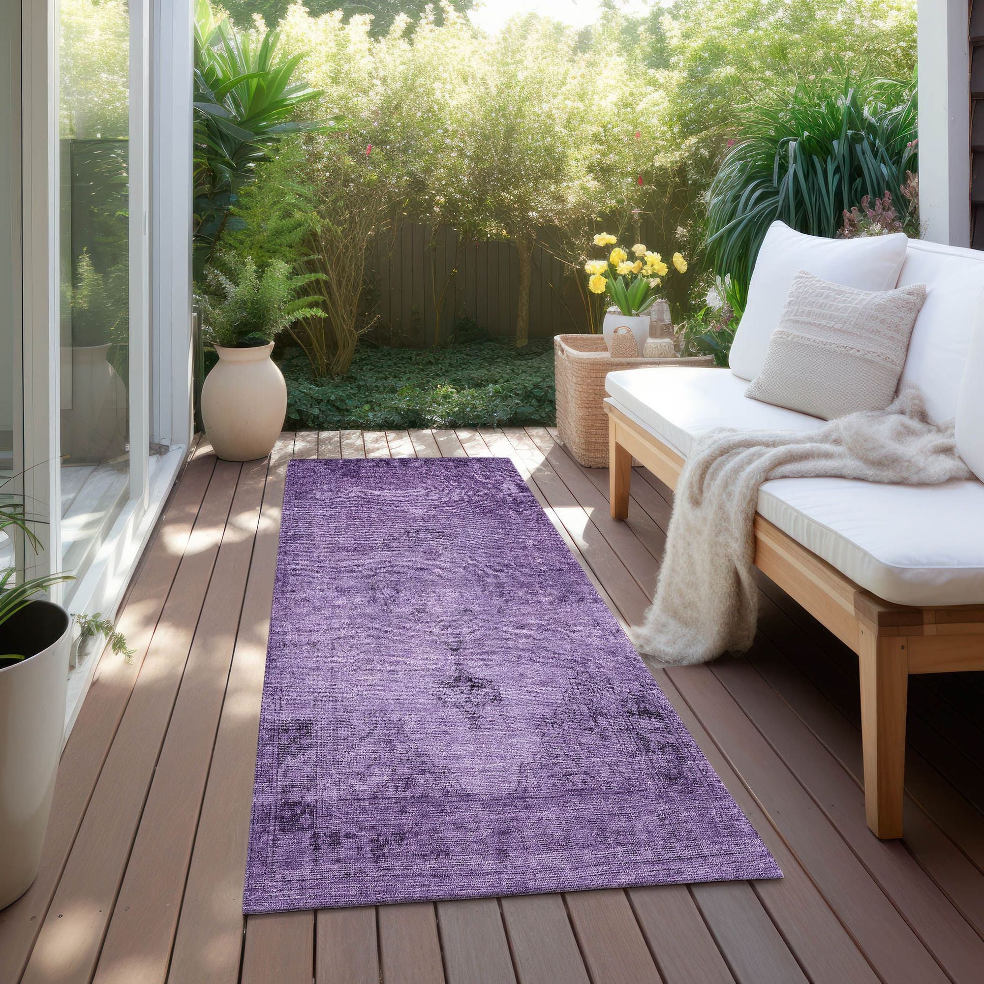 Machine Made ACN658 Purple  Rugs #color_purple 