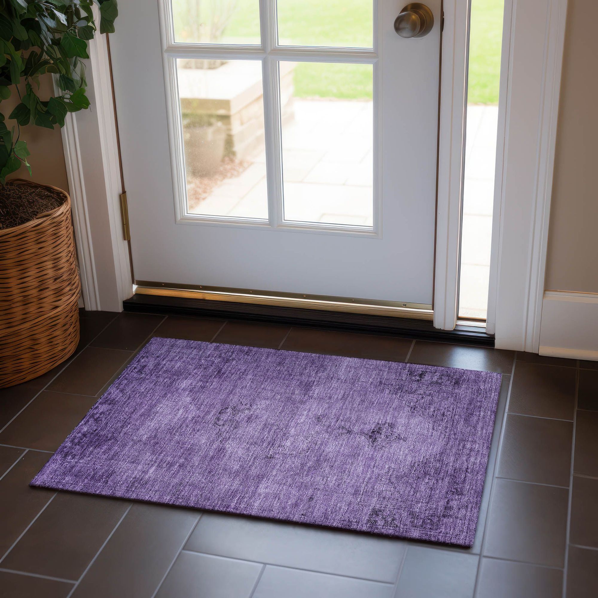 Machine Made ACN658 Purple  Rugs #color_purple 