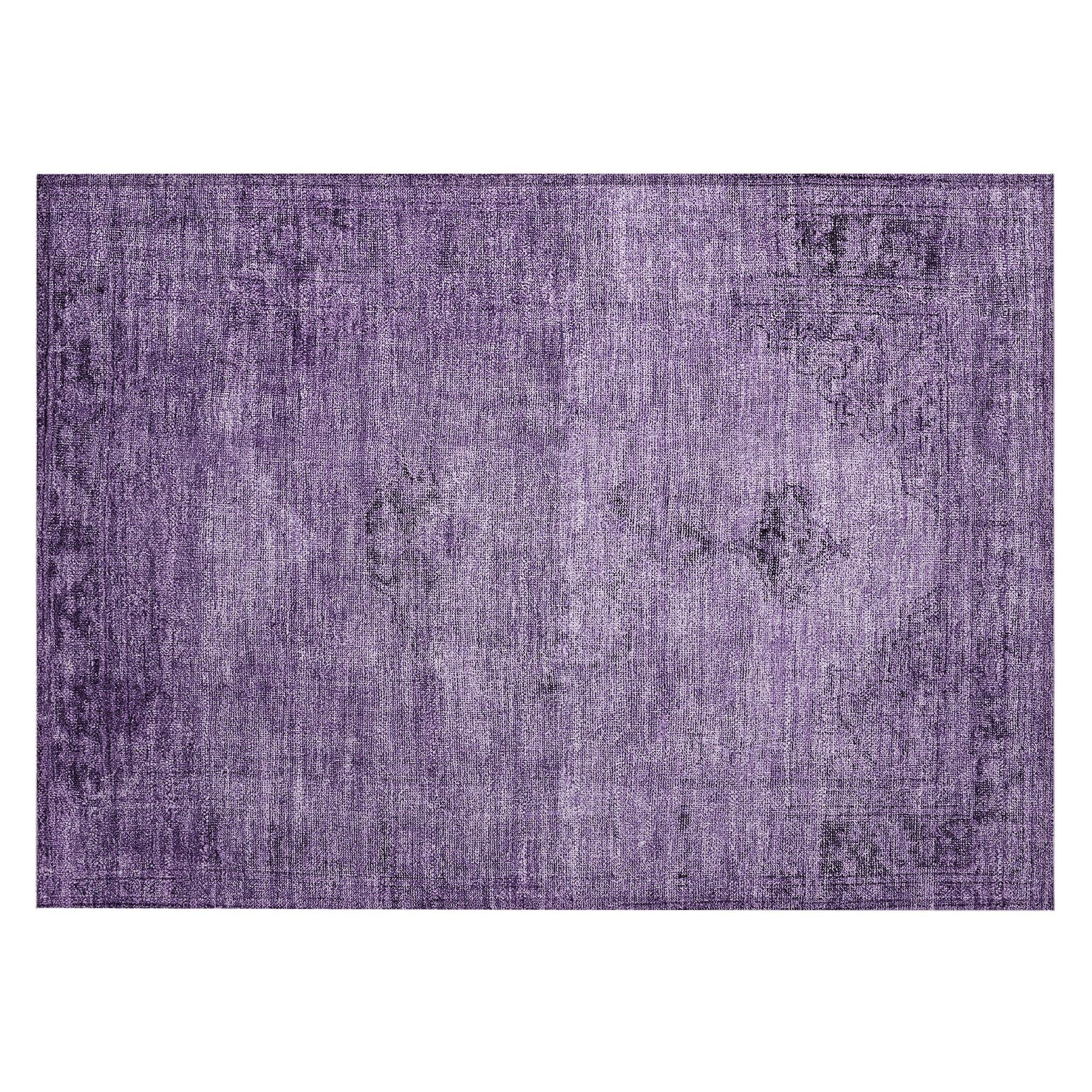 Machine Made ACN658 Purple  Rugs #color_purple 