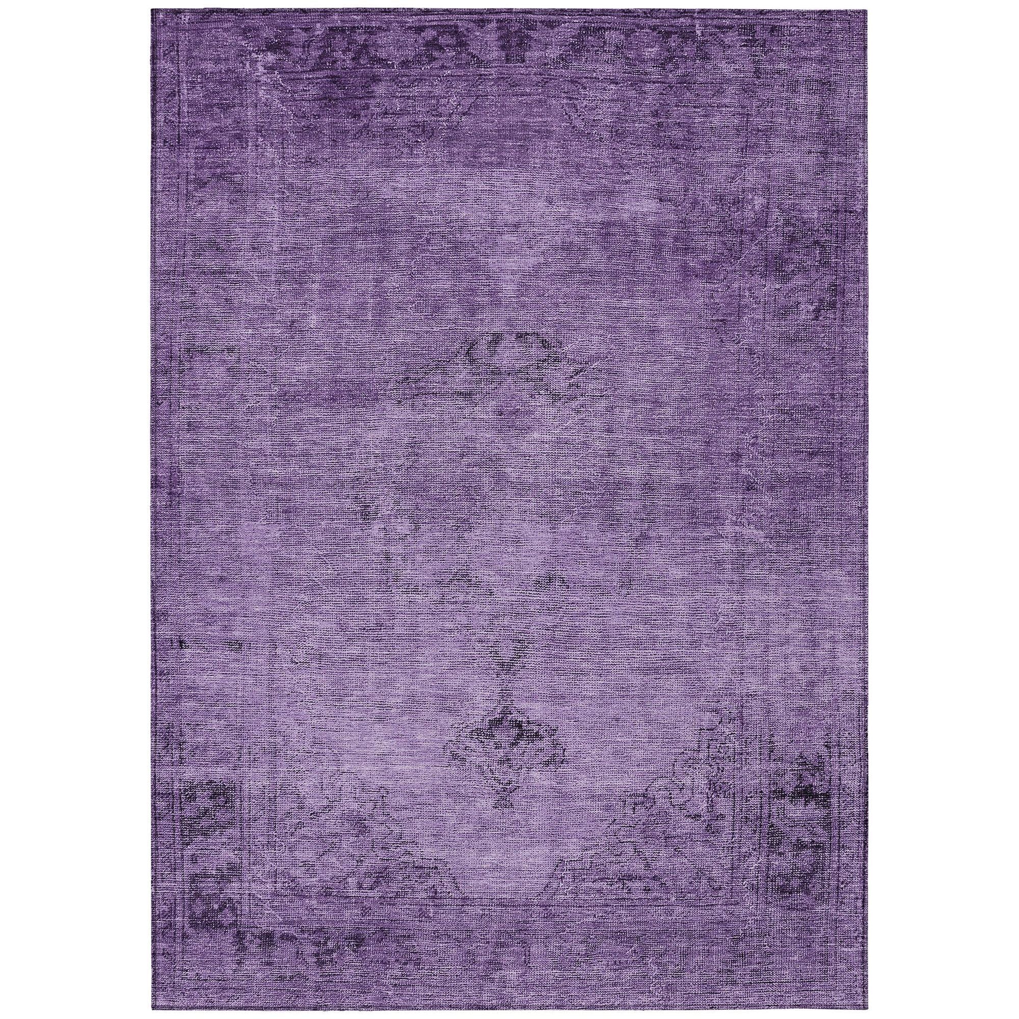 Machine Made ACN658 Purple  Rugs #color_purple 