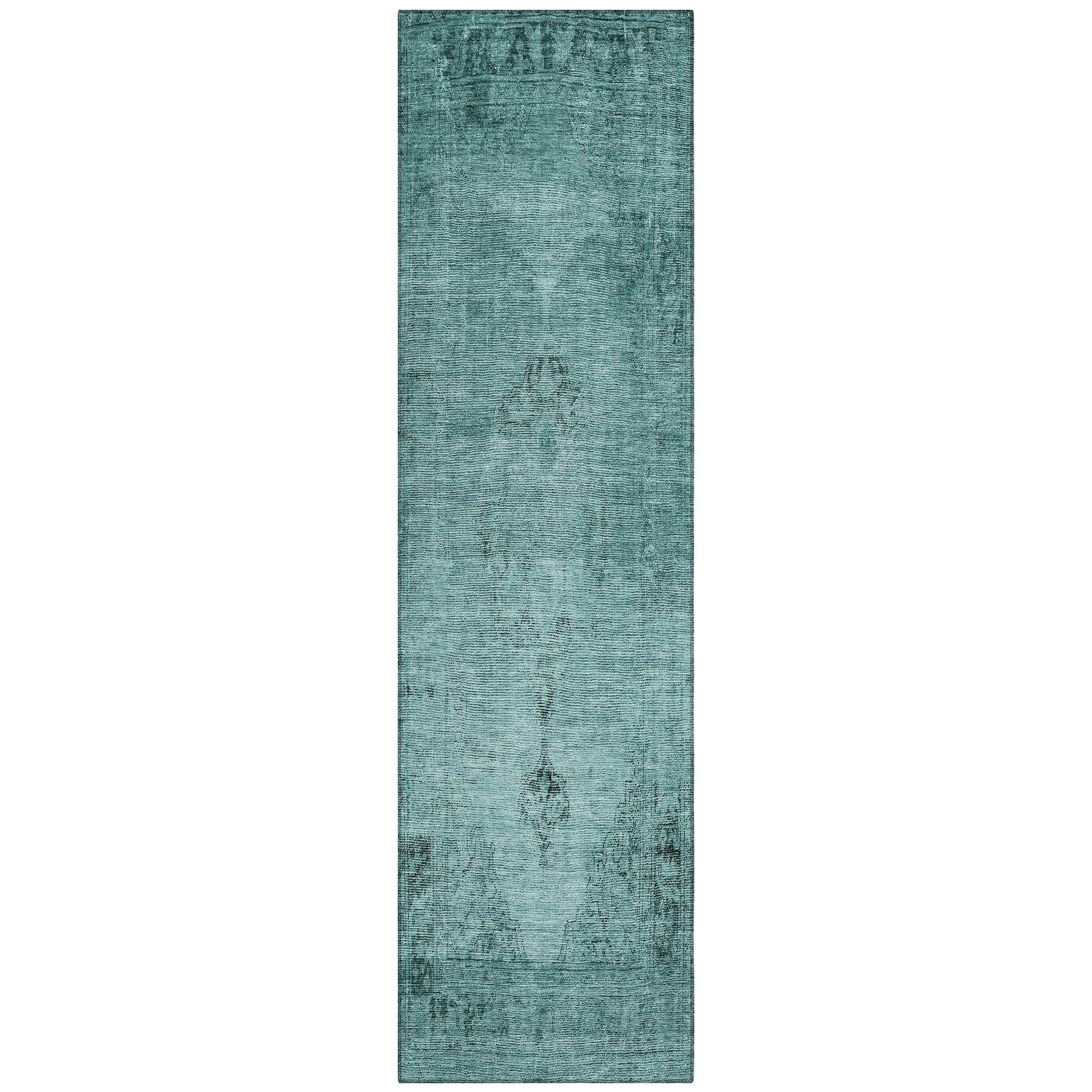 Machine Made ACN658 Teal  Rugs #color_teal 