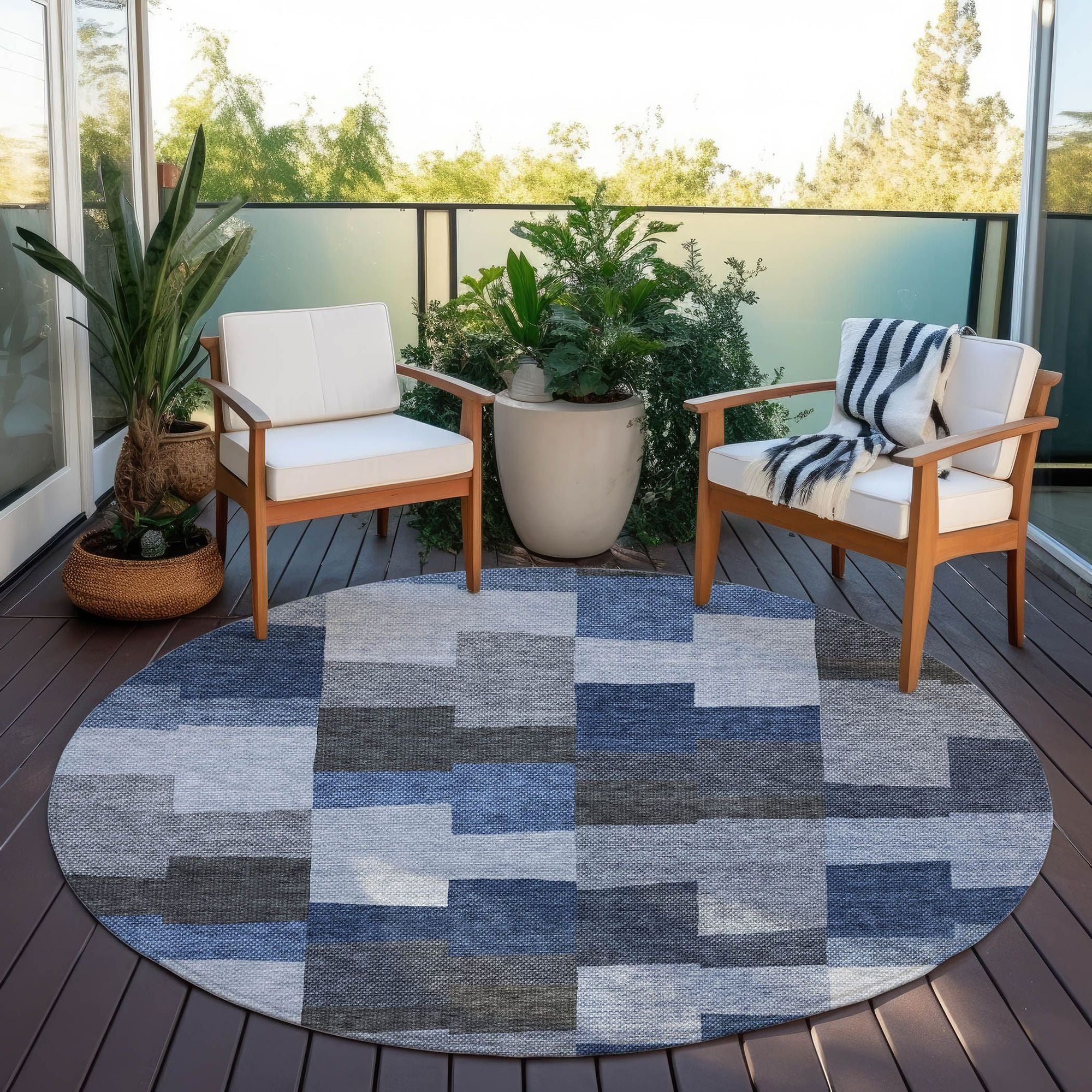 Machine Made ACN659 Blue  Rugs #color_blue 