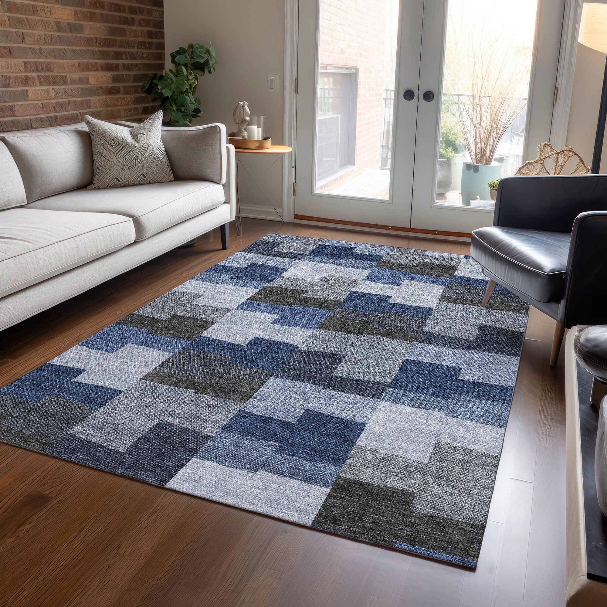 Machine Made ACN659 Blue  Rugs #color_blue 