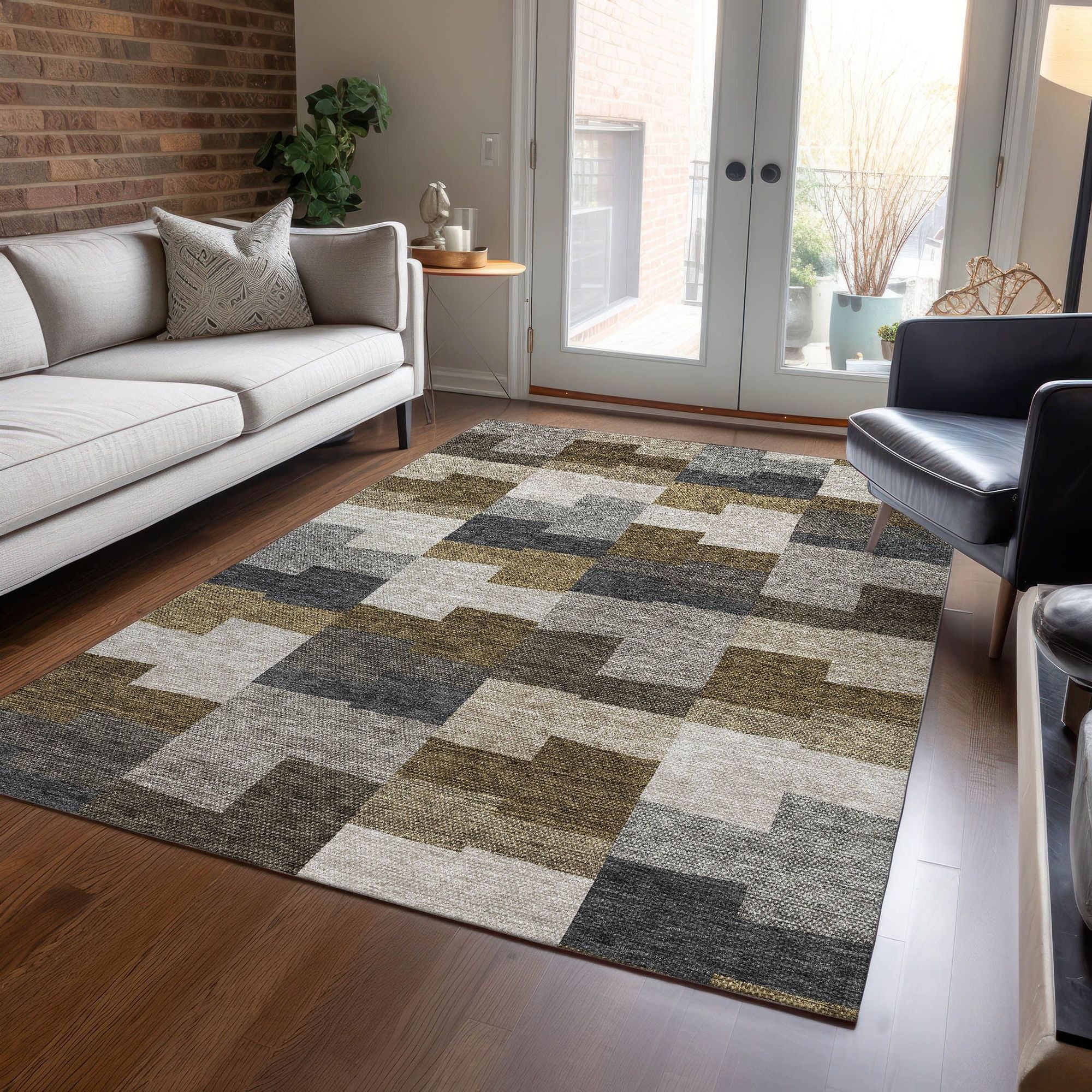 Machine Made ACN659 Brown  Rugs #color_brown 