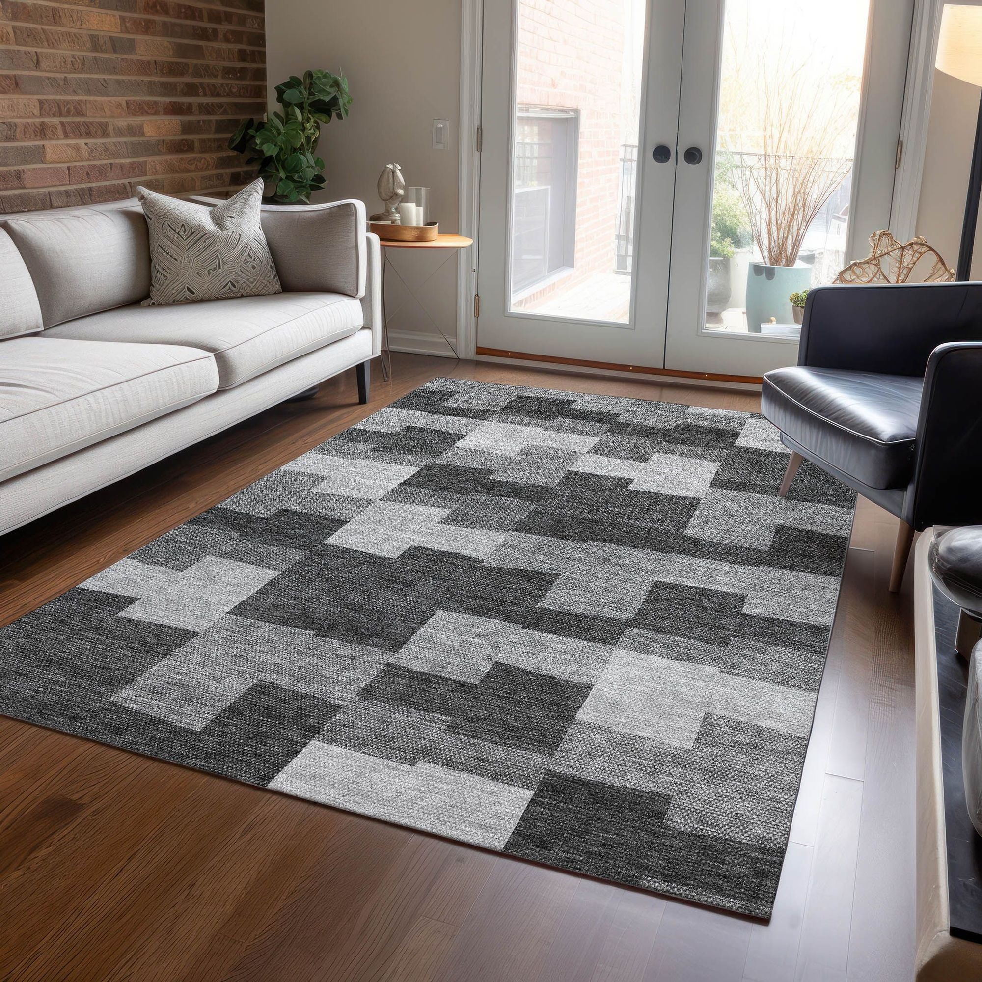 Machine Made ACN659 Gray  Rugs #color_gray 