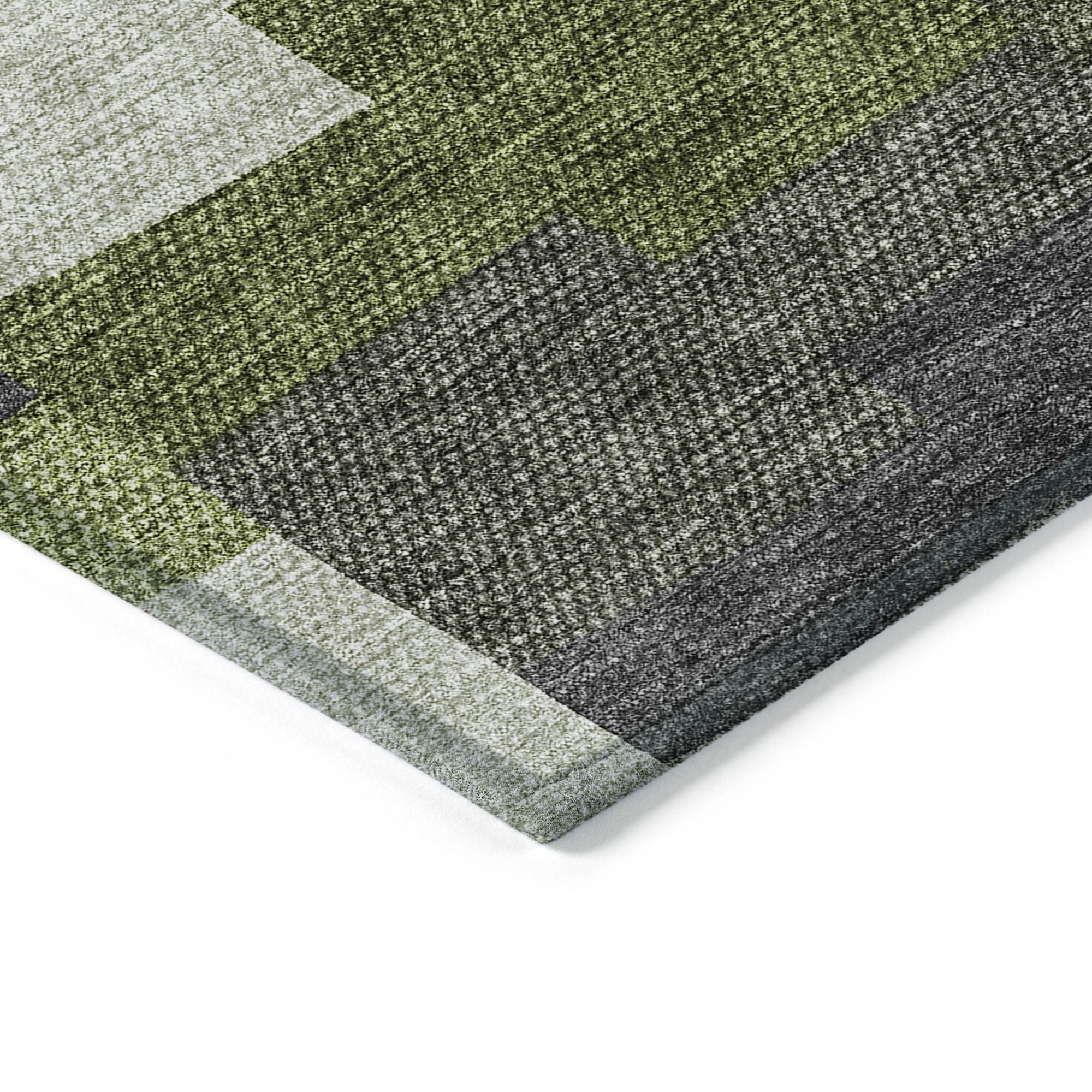 Machine Made ACN659 Olive Green Rugs #color_olive green