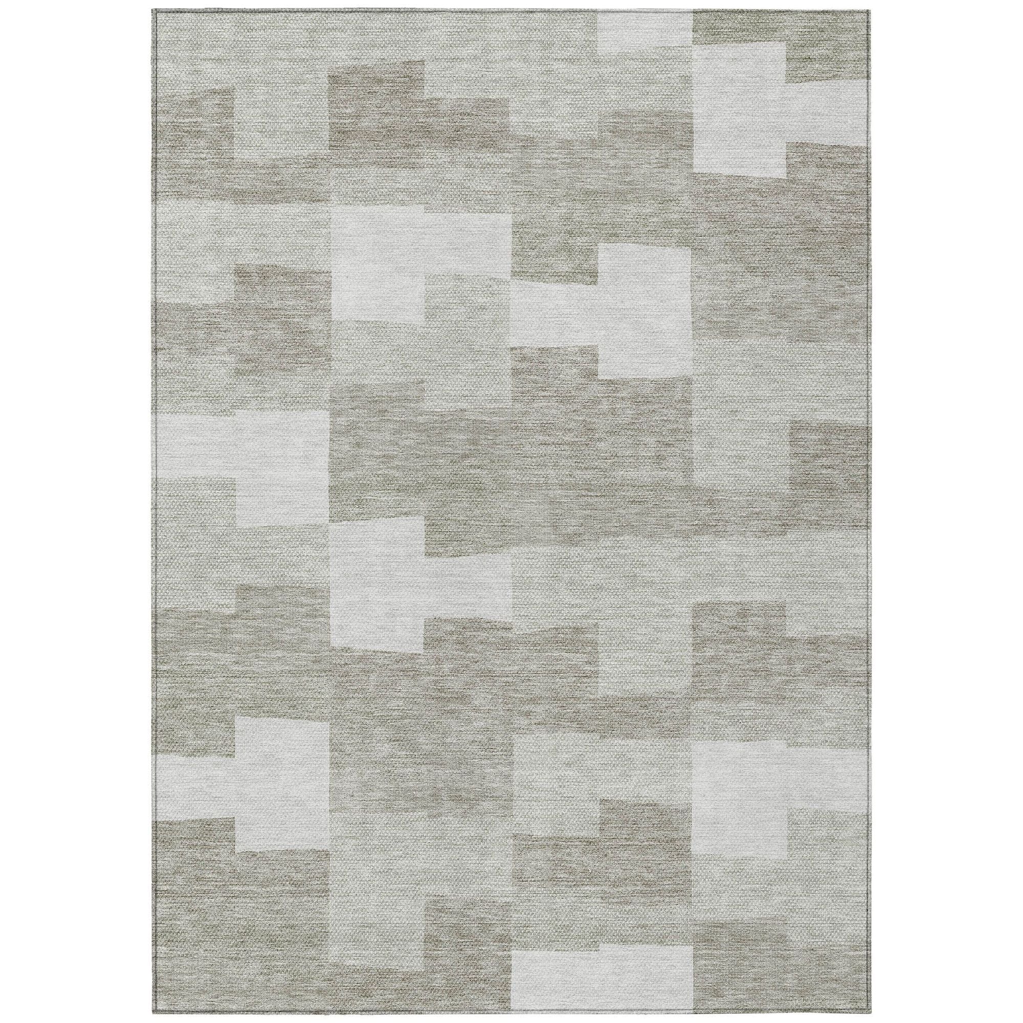 Machine Made ACN659 Taupe Brown Rugs #color_taupe brown