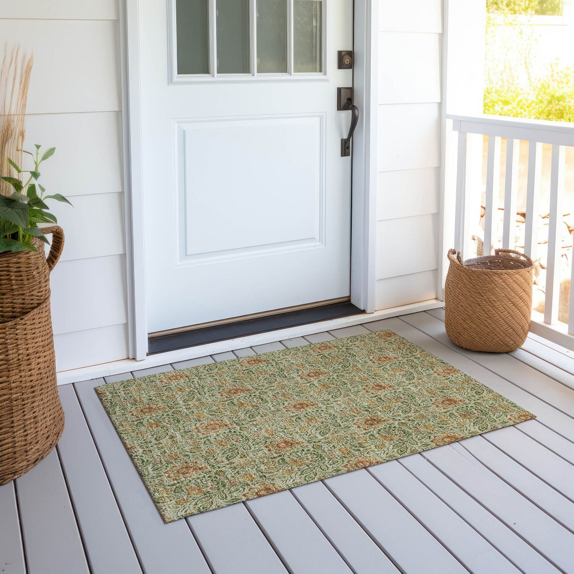 Machine Made ACN660 Aloe Green Rugs #color_aloe green