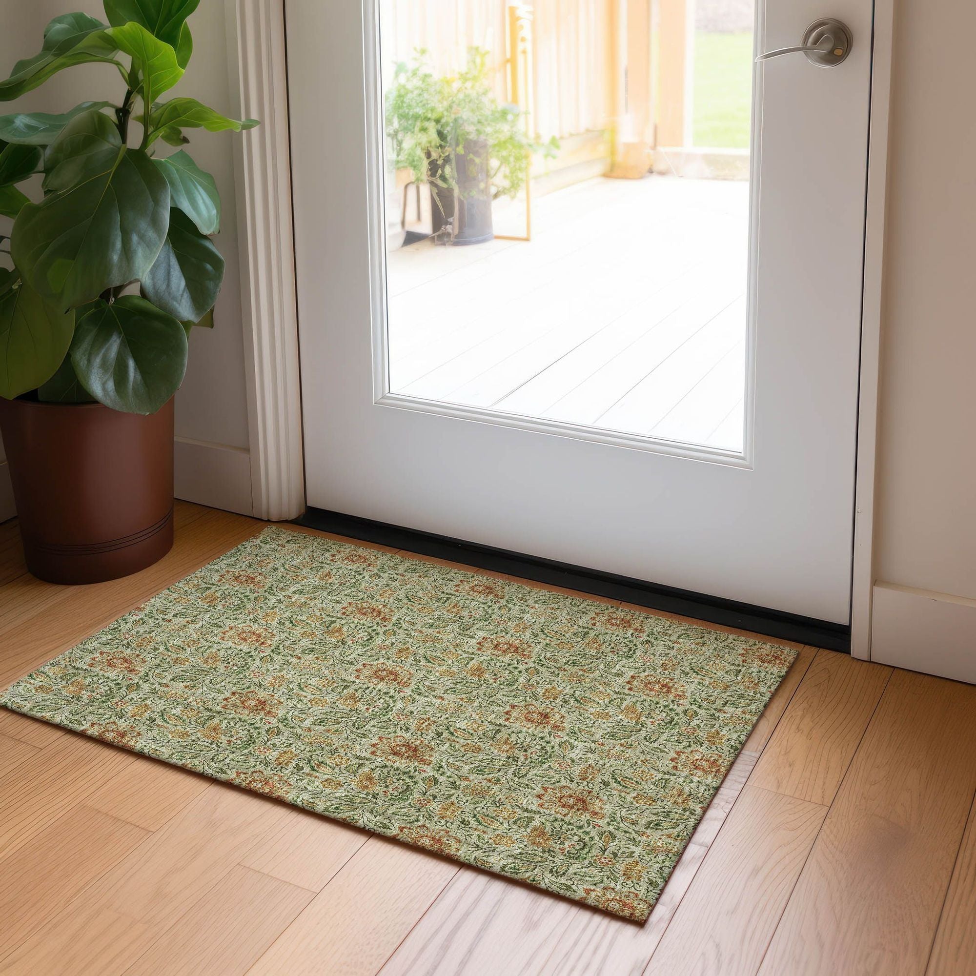 Machine Made ACN660 Aloe Green Rugs #color_aloe green