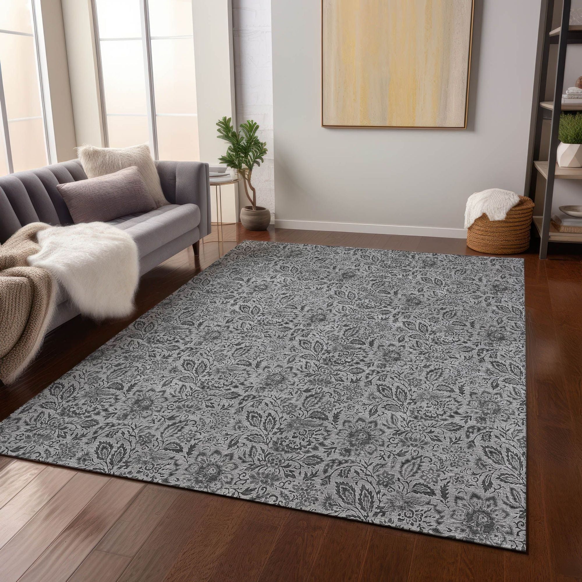 Machine Made ACN660 Gray  Rugs #color_gray 