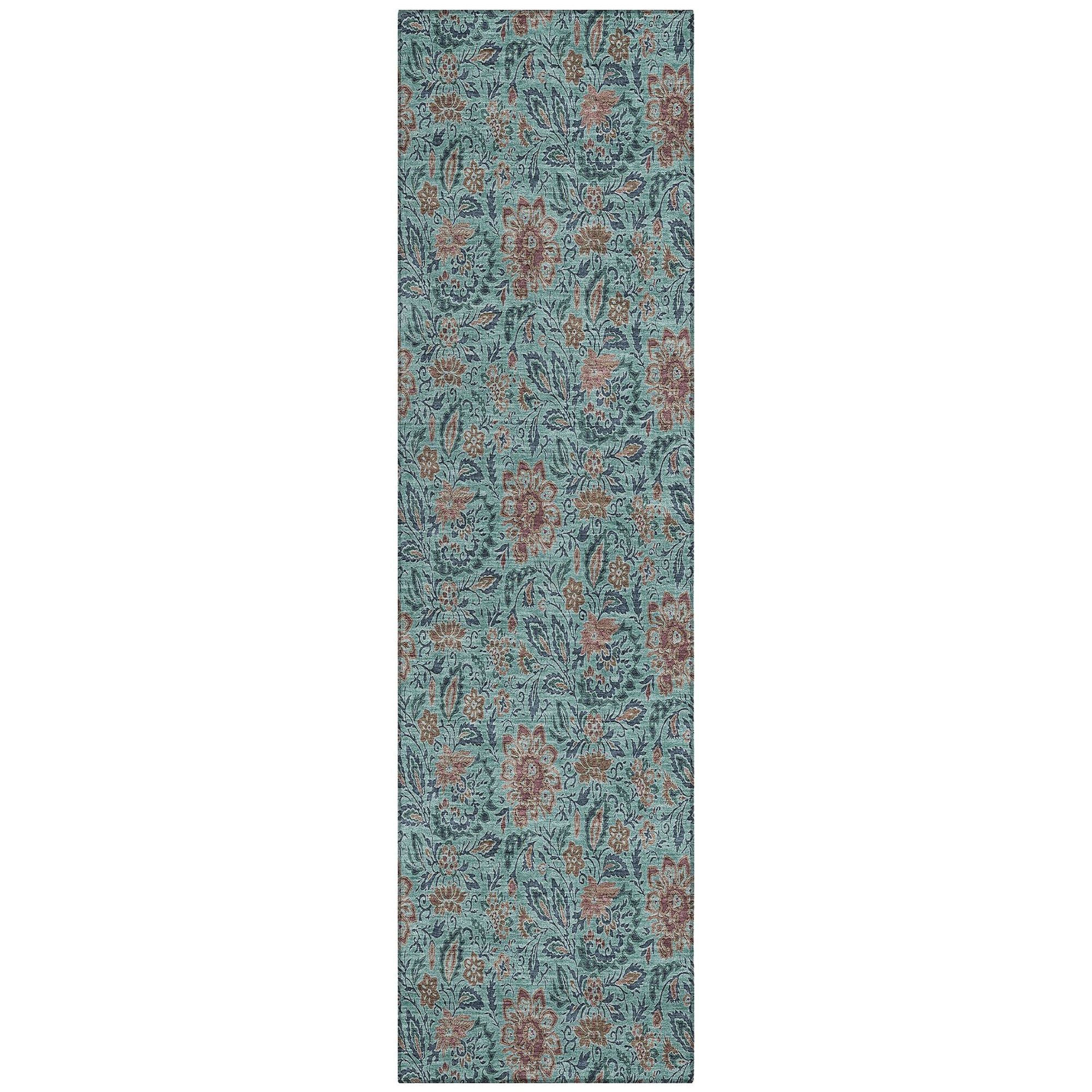 Machine Made ACN660 Teal  Rugs #color_teal 