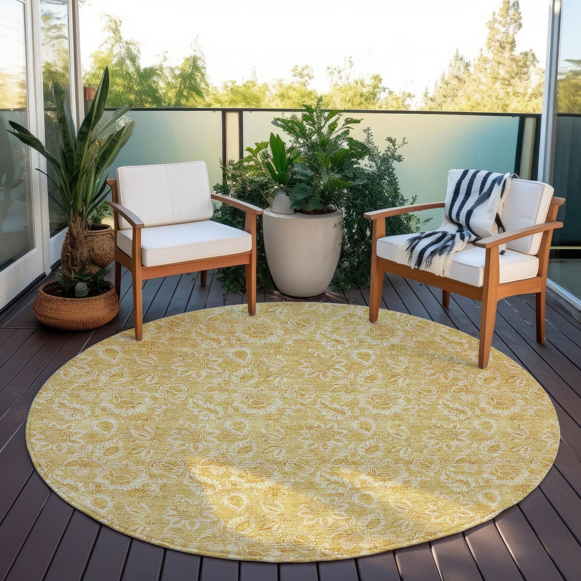 Machine Made ACN661 Gold  Rugs #color_gold 