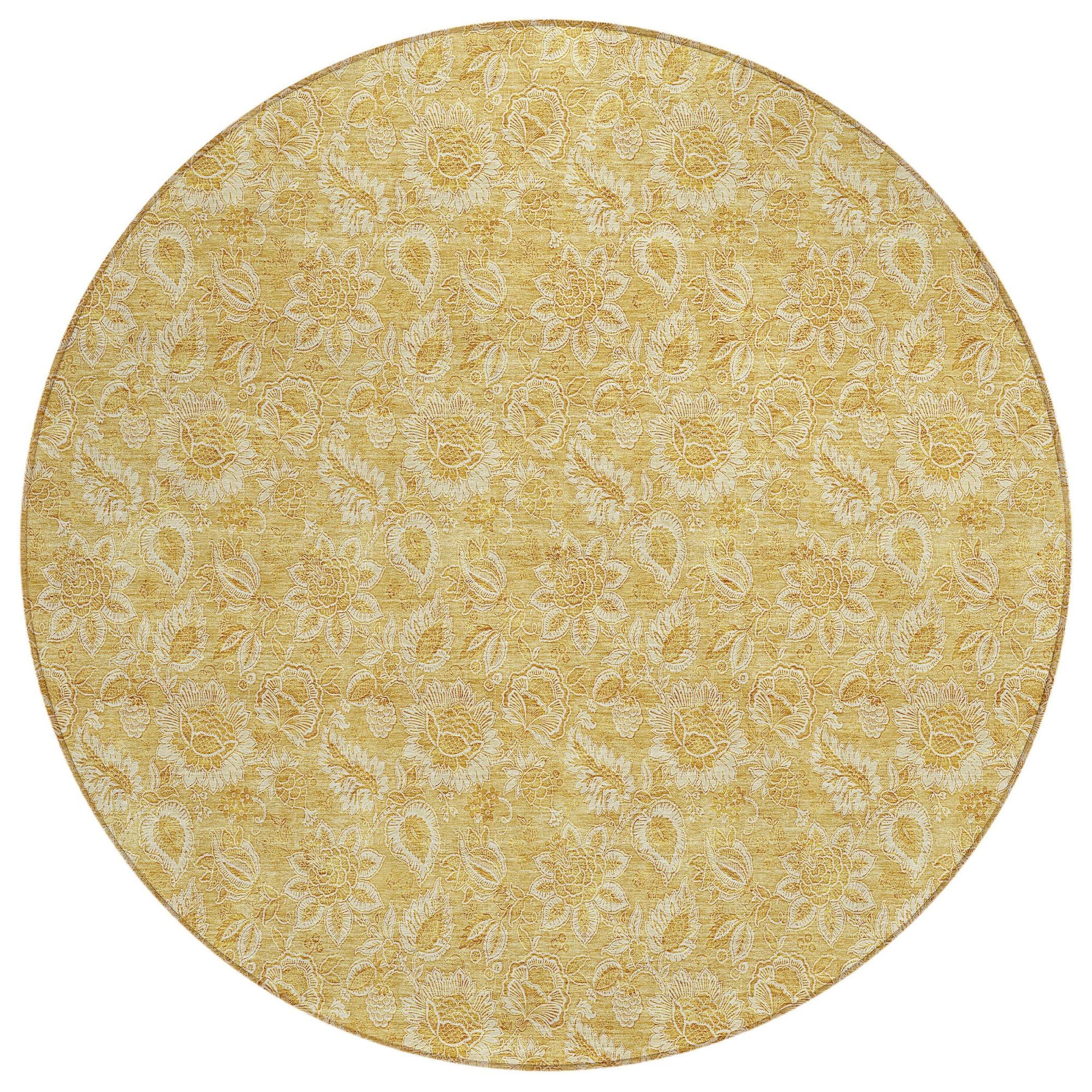 Machine Made ACN661 Gold  Rugs #color_gold 