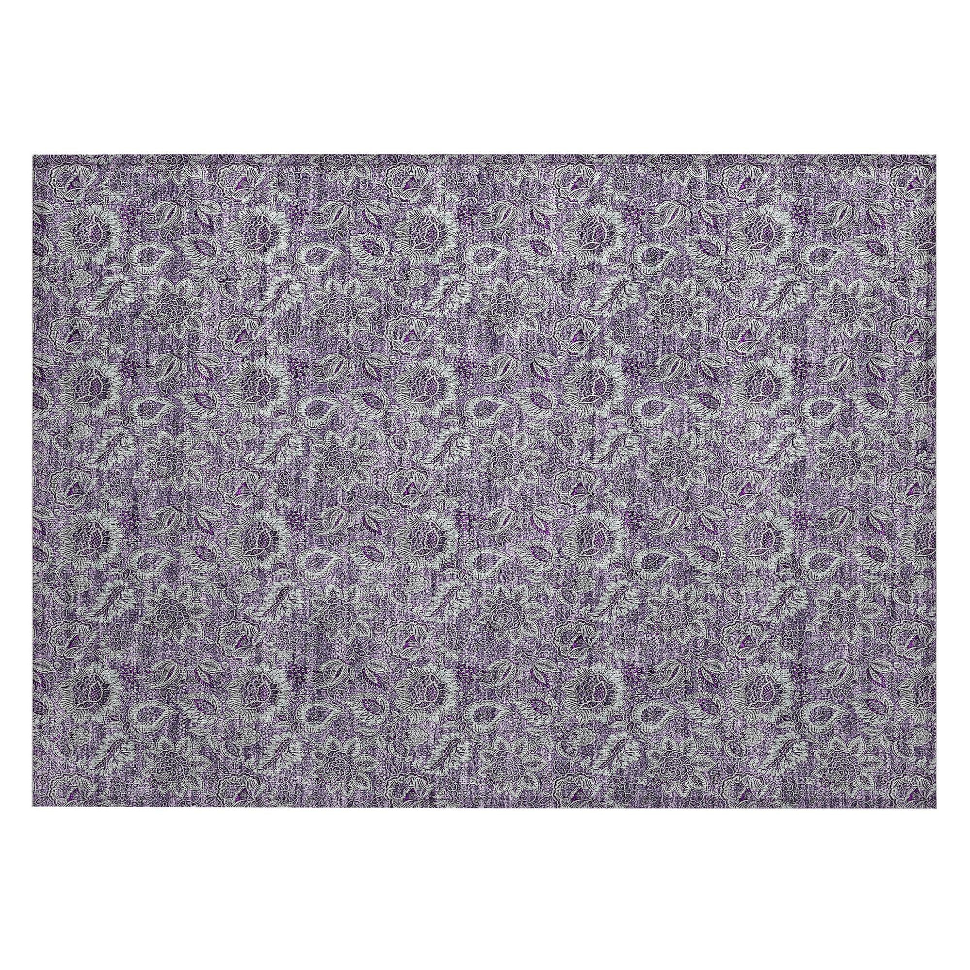 Machine Made ACN661 Purple  Rugs #color_purple 