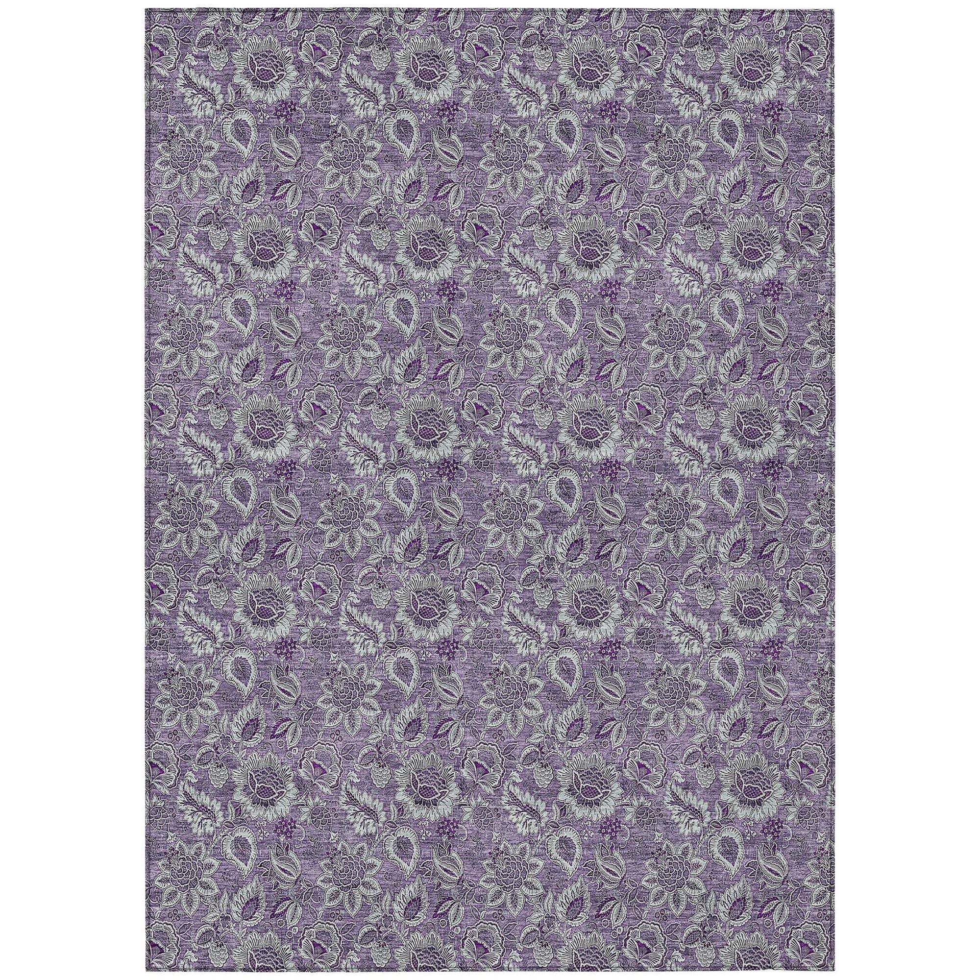 Machine Made ACN661 Purple  Rugs #color_purple 