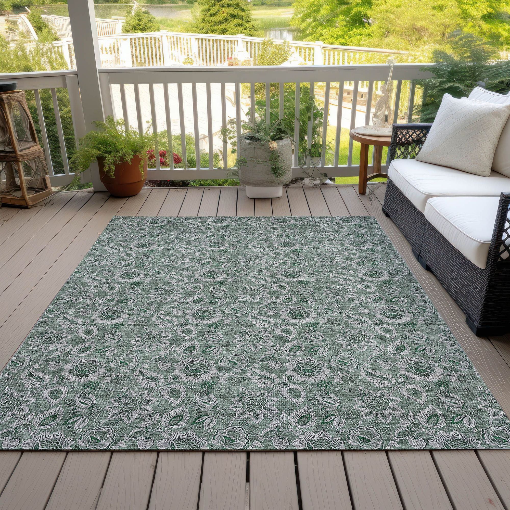 Machine Made ACN661 Sage Green Rugs #color_sage green