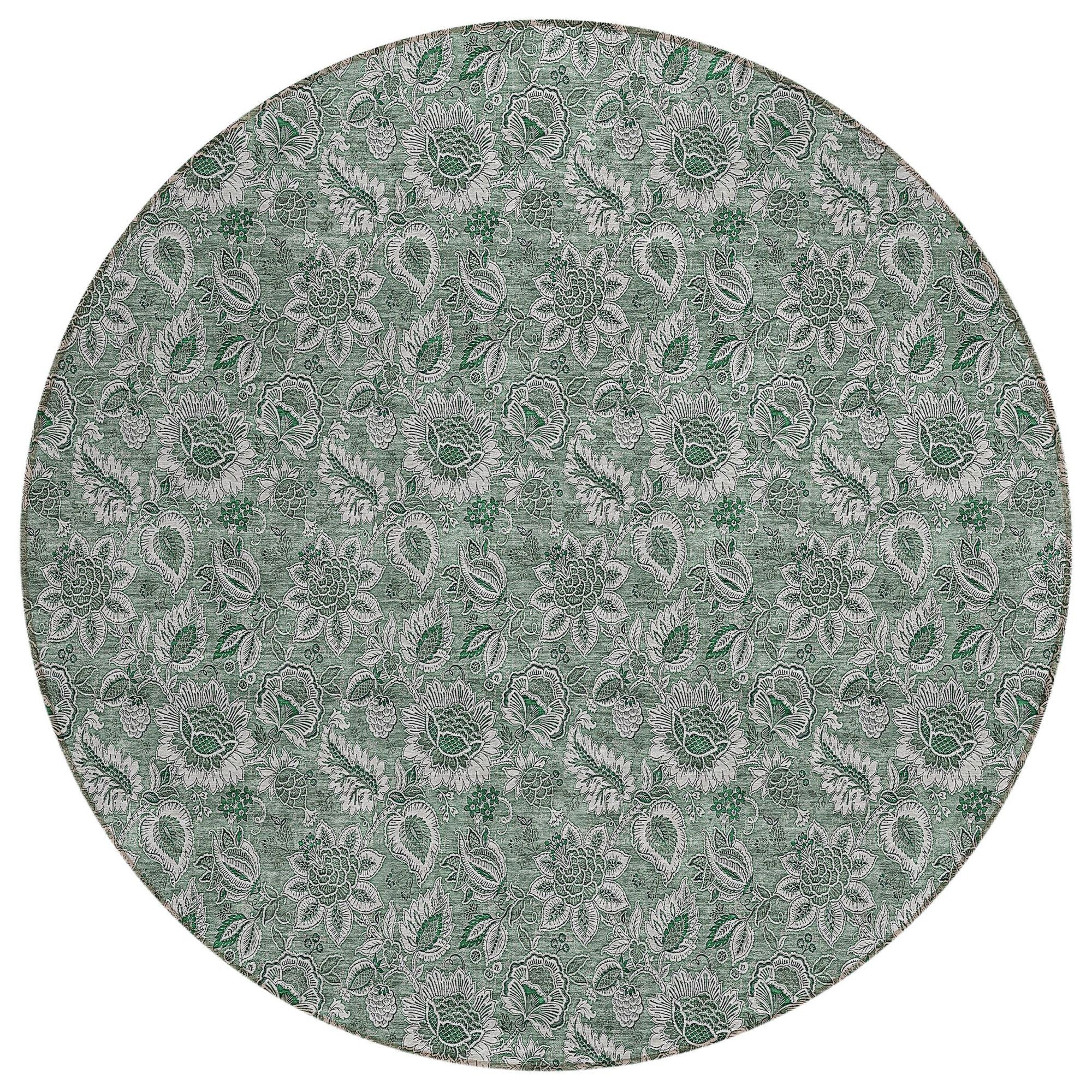 Machine Made ACN661 Sage Green Rugs #color_sage green