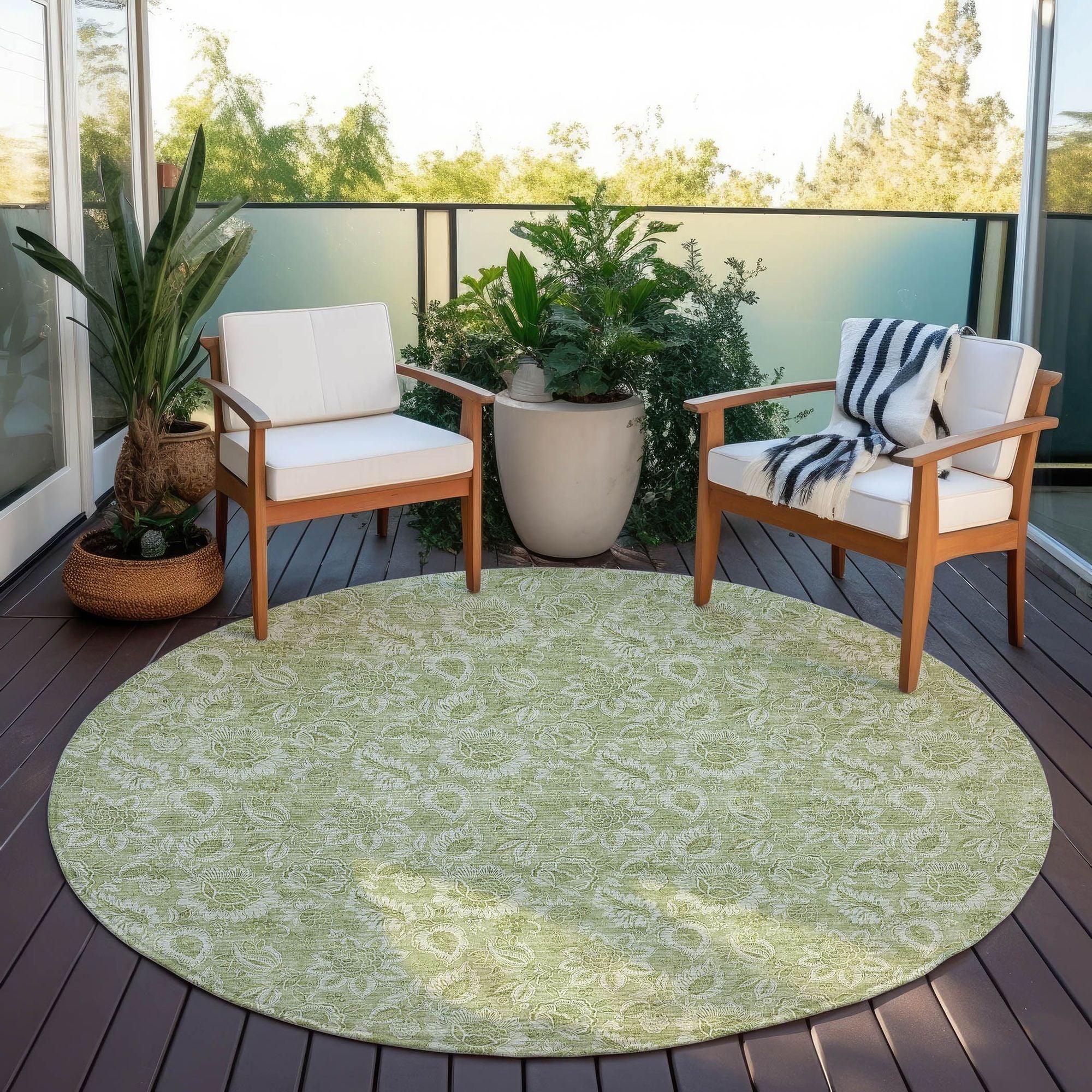 Machine Made ACN662 Aloe Green Rugs #color_aloe green