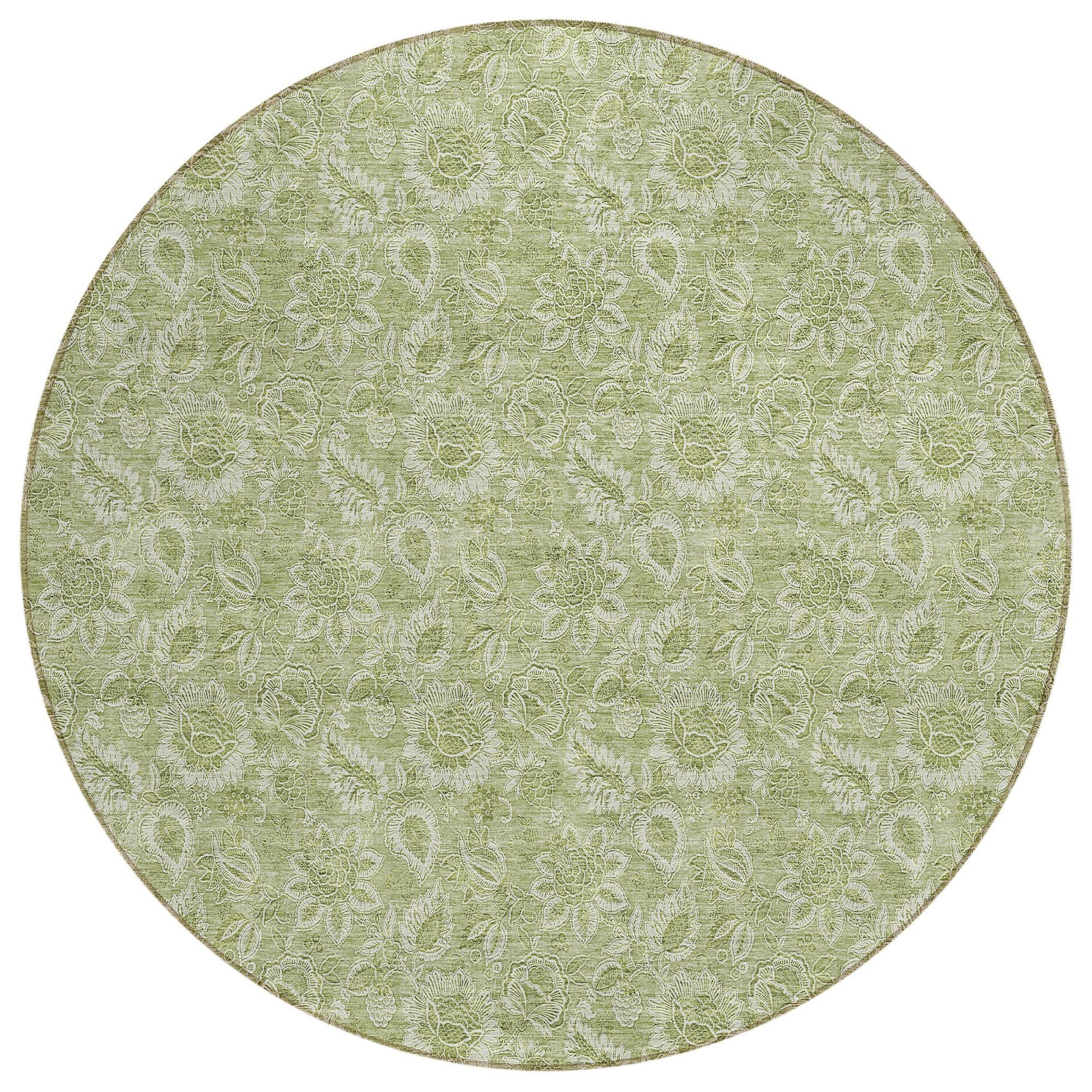 Machine Made ACN662 Aloe Green Rugs #color_aloe green