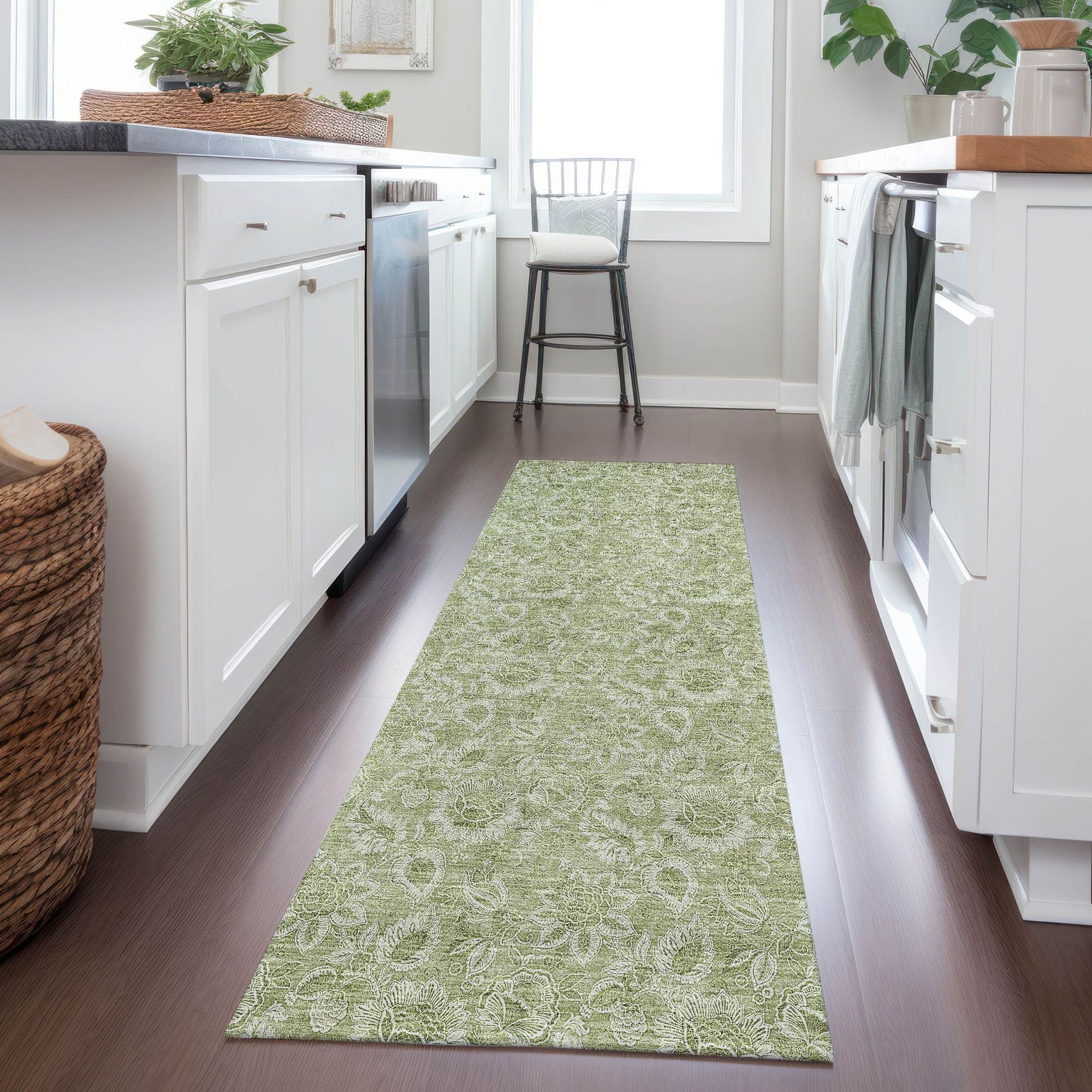 Machine Made ACN662 Aloe Green Rugs #color_aloe green