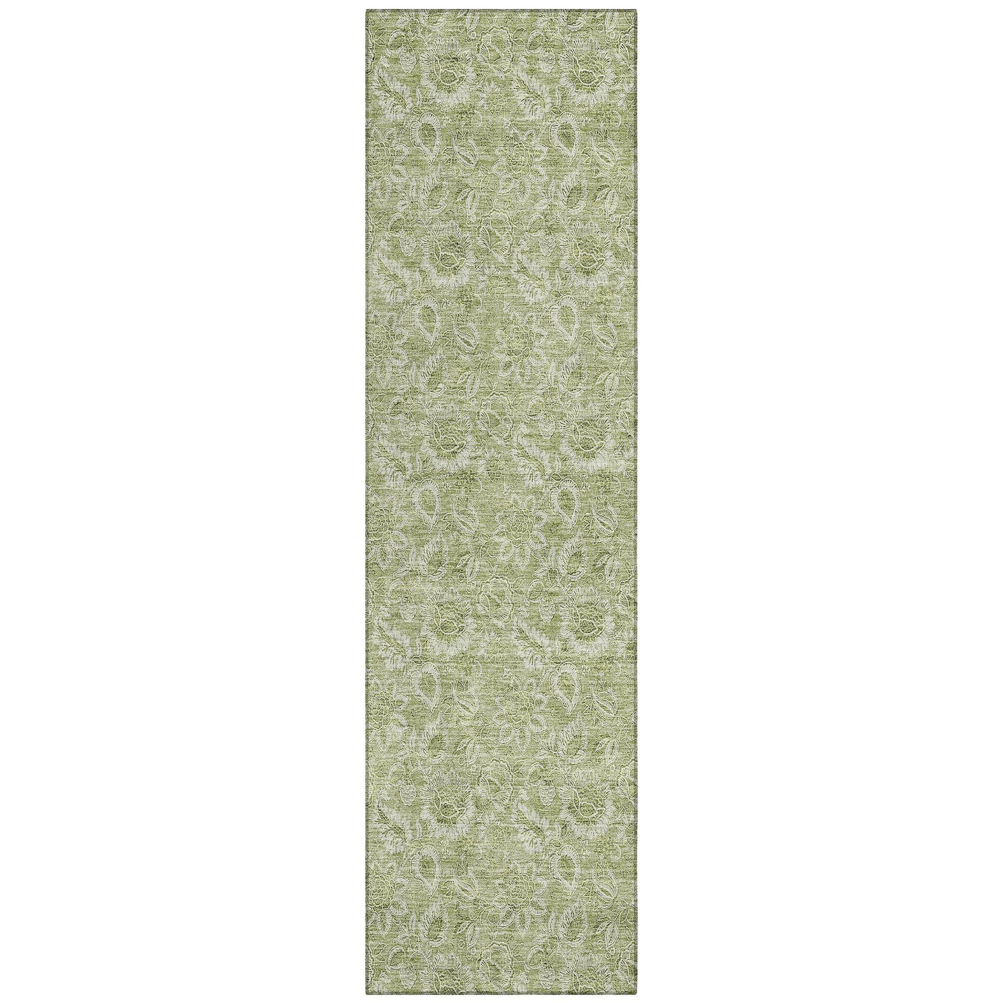 Machine Made ACN662 Aloe Green Rugs #color_aloe green